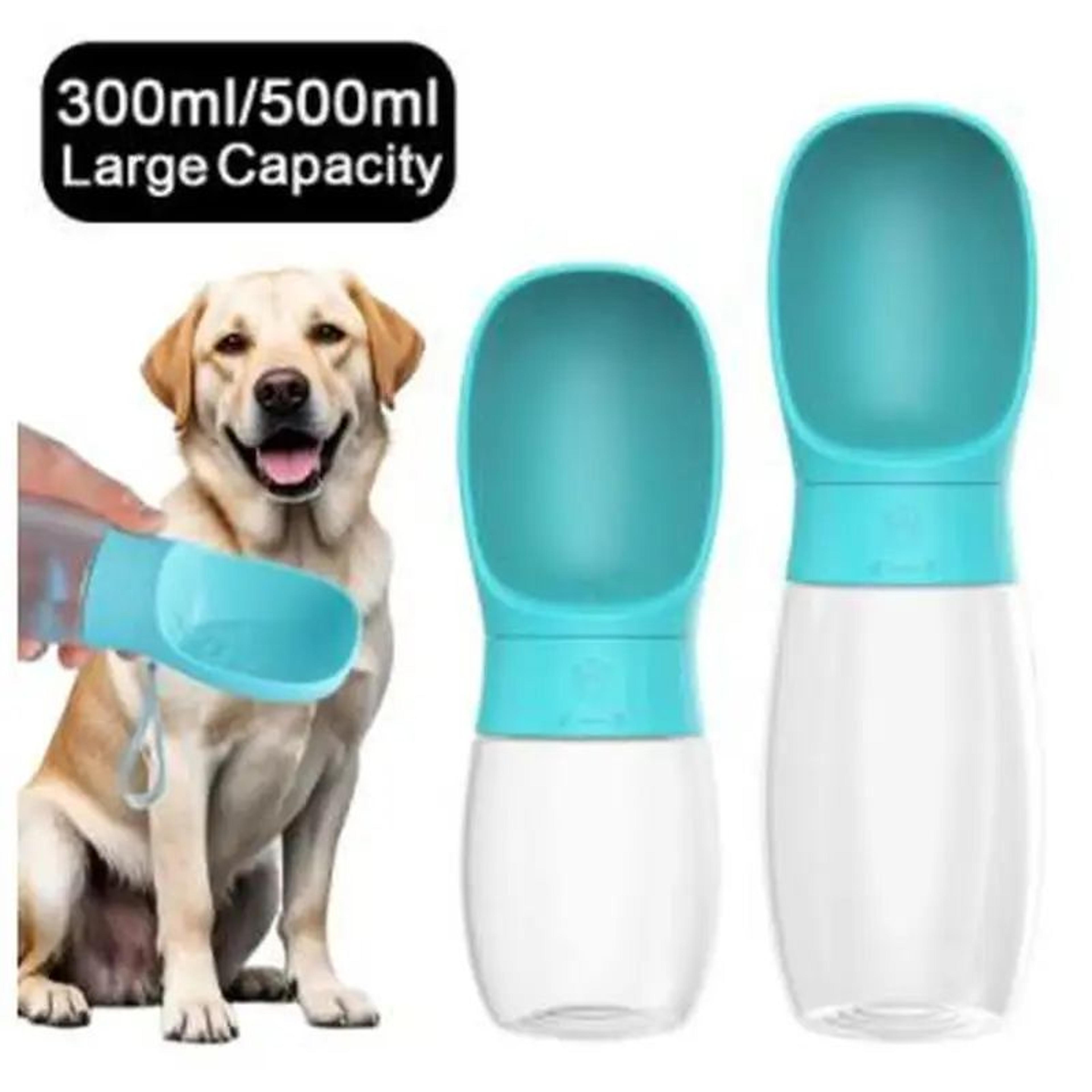 portable dog water bottle with built-in drinking bowl – leakproof travel pet water dispenser cup for small to large dogs