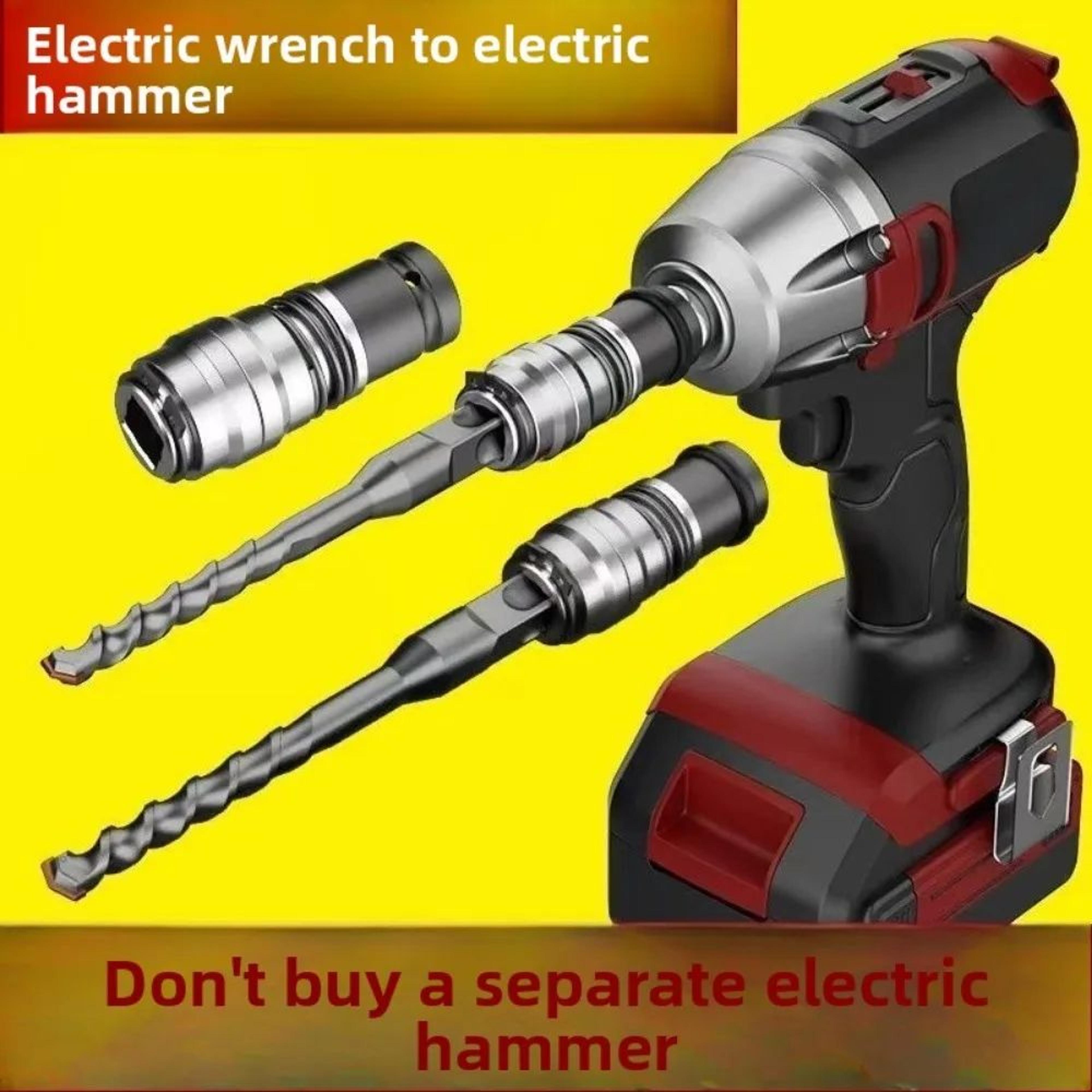 rotary hammer conversion adapter – high-power concrete drill converter, lightweight square shank tool for masonry