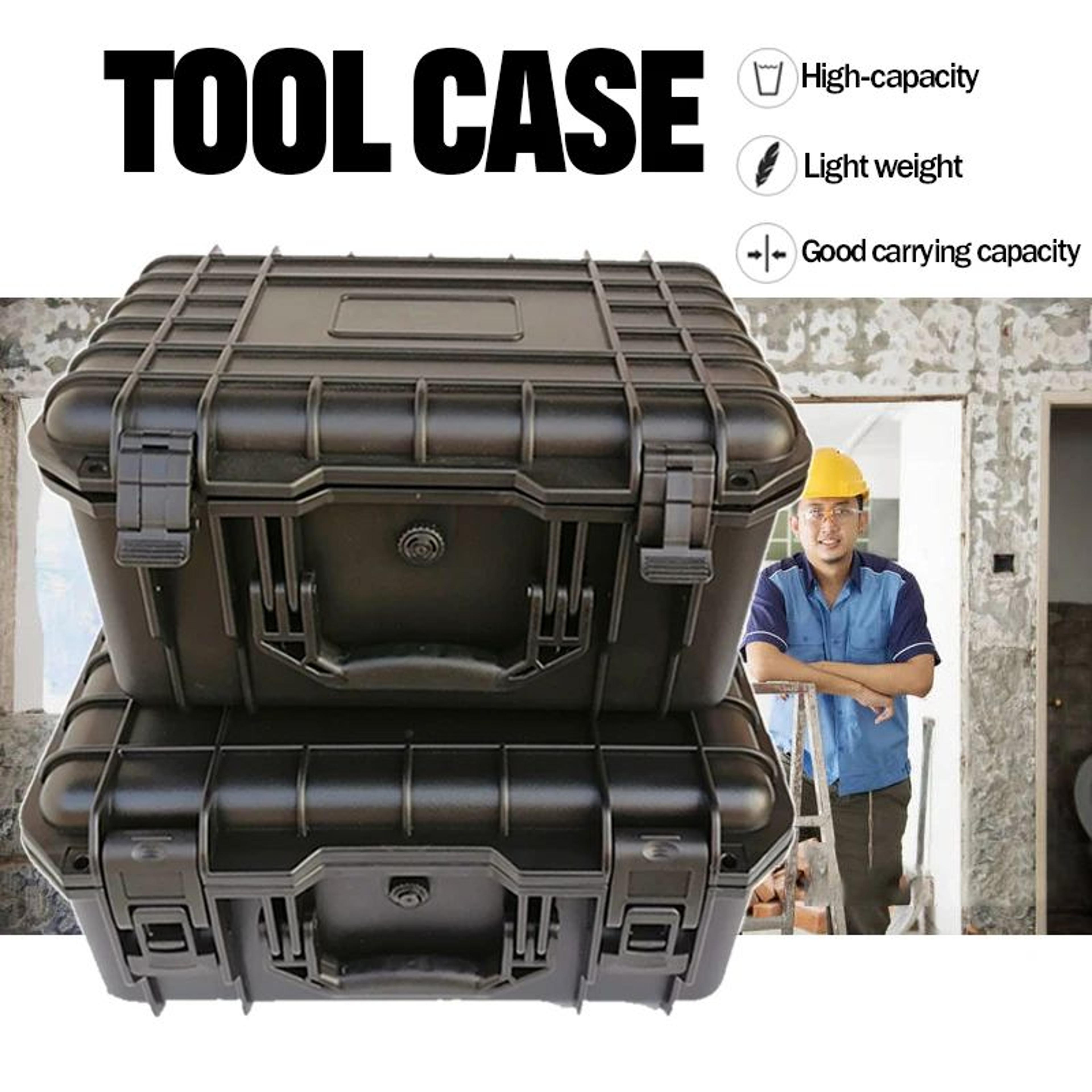 waterproof hard shell protective carry case with customizable foam insert – shockproof lockable tool