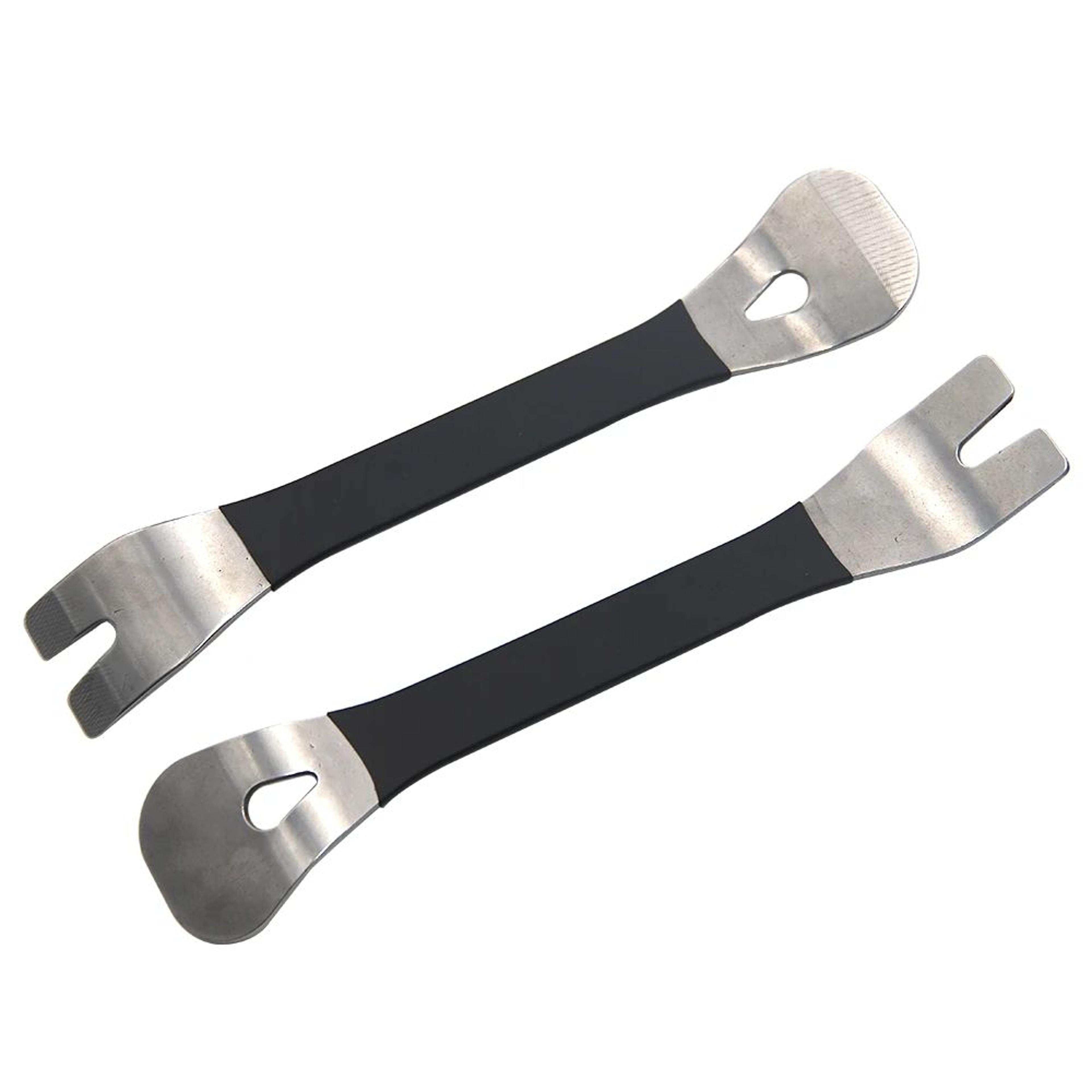 stainless steel trim removal tool set for car door panels, dash, audio & console clip disassembly