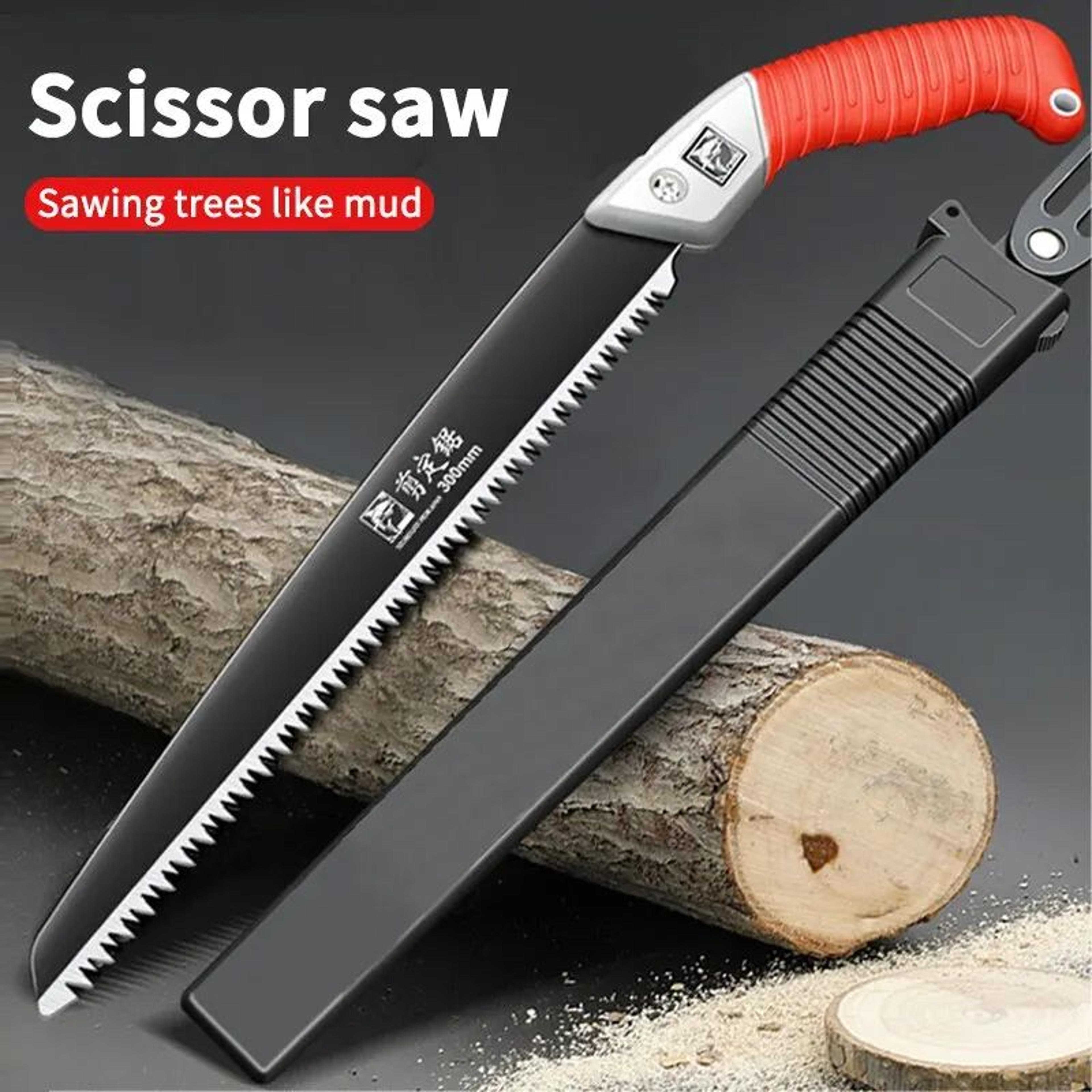 folding hand saw for wood cutting & tree pruning – portable heavy duty carpentry tool for garden, camping & outdoor use
