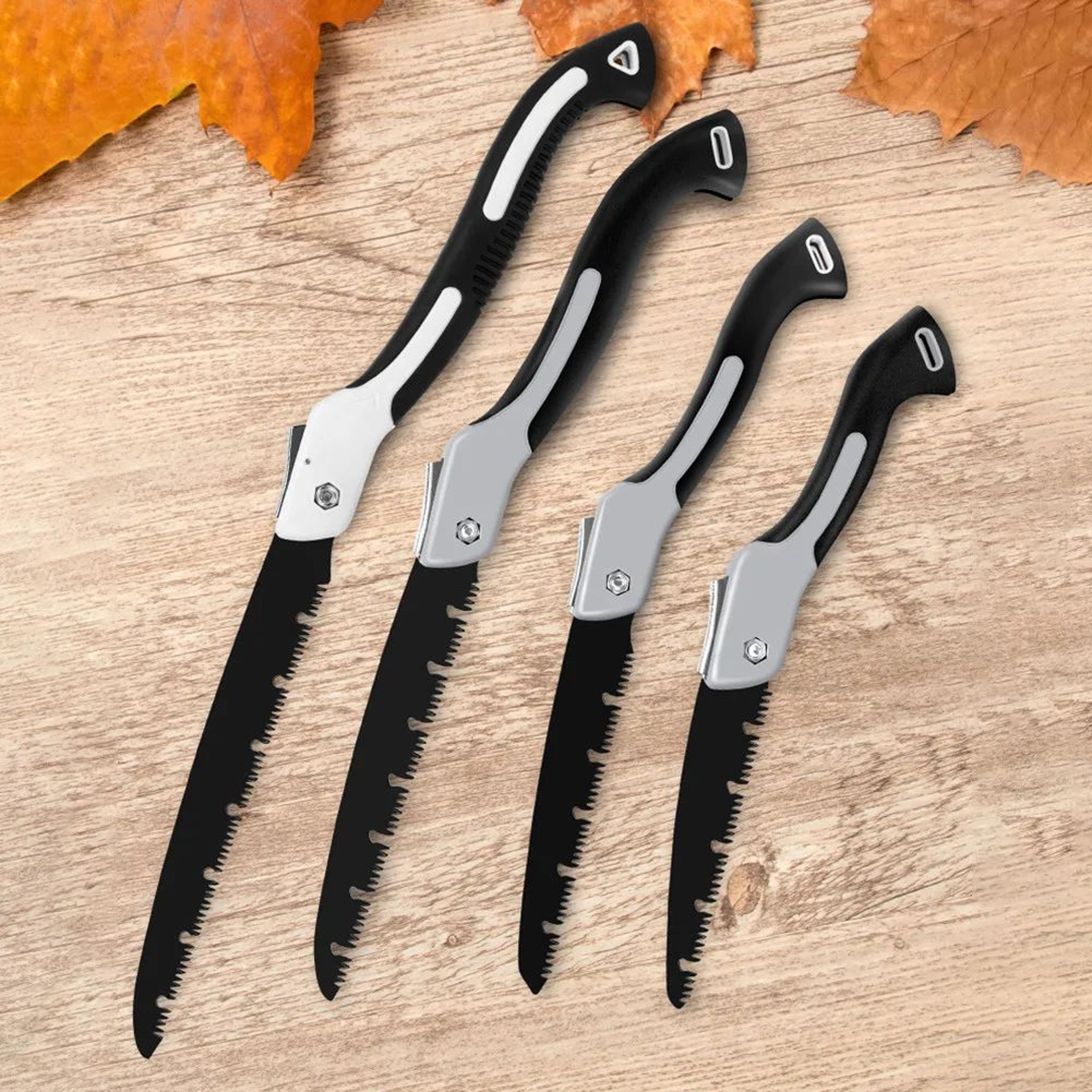 folding hand saw for wood & branch cutting – portable tree pruning saw for camping, hiking & trimming with non-slip hand