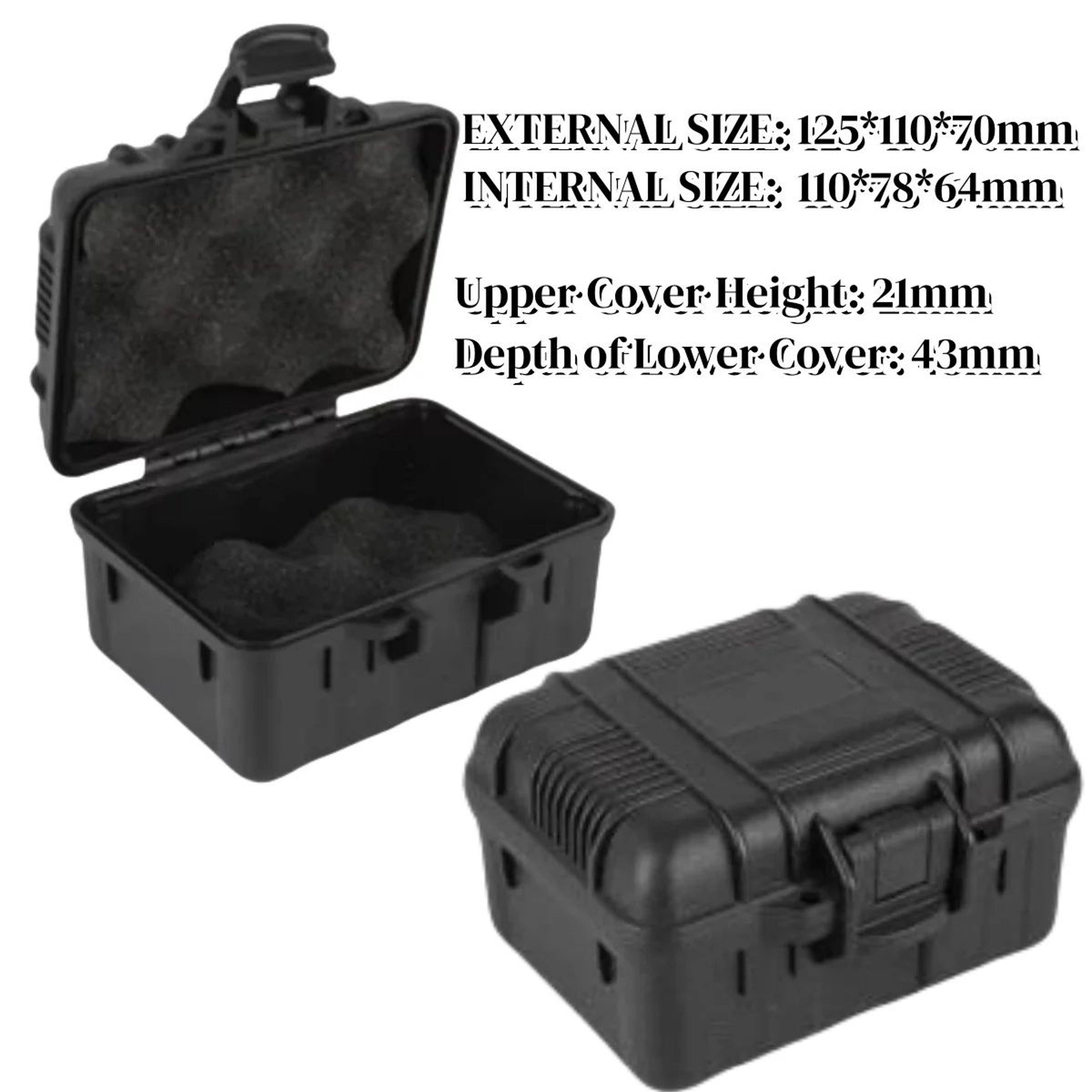 portable pp small parts storage case with cotton padding – moisture-proof protective organizer box for watch & tools