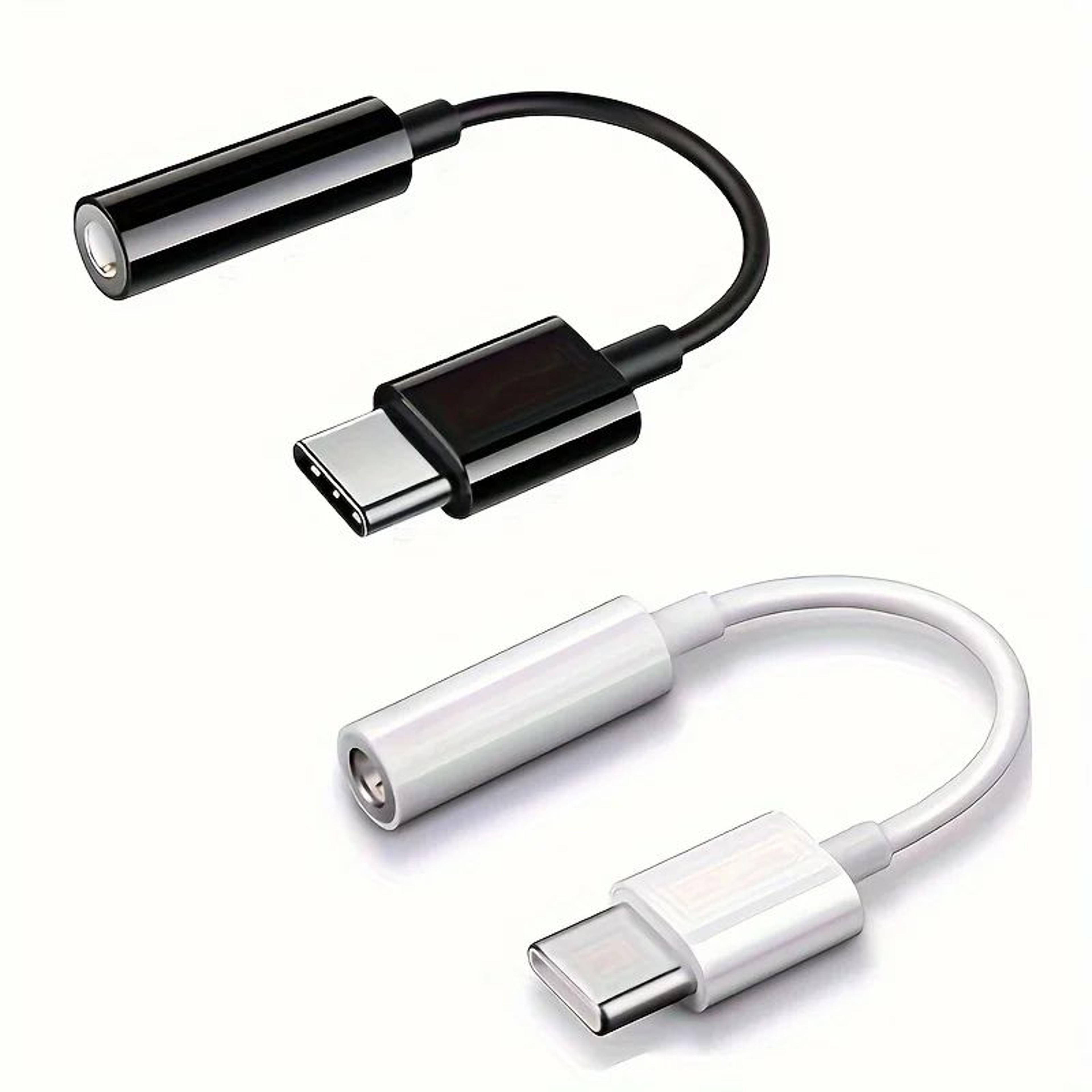 usb-c to 3.5mm audio adapter – type c aux dongle cable with 3.5mm female headphone jack for wired earphones & car stereo