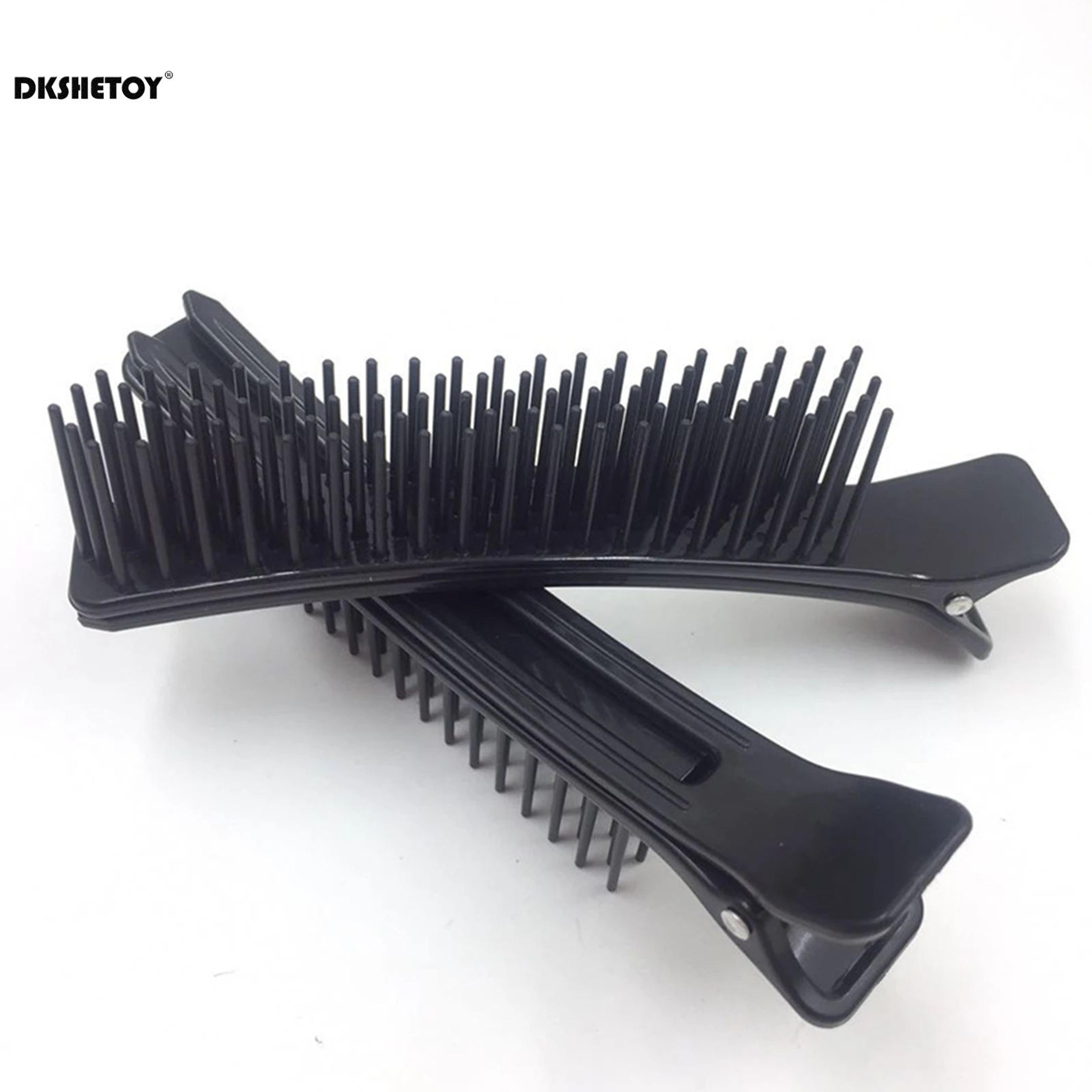 professional salon hair clips comb with wide teeth, sectioning clips for hair cutting, dyeing & layering styling