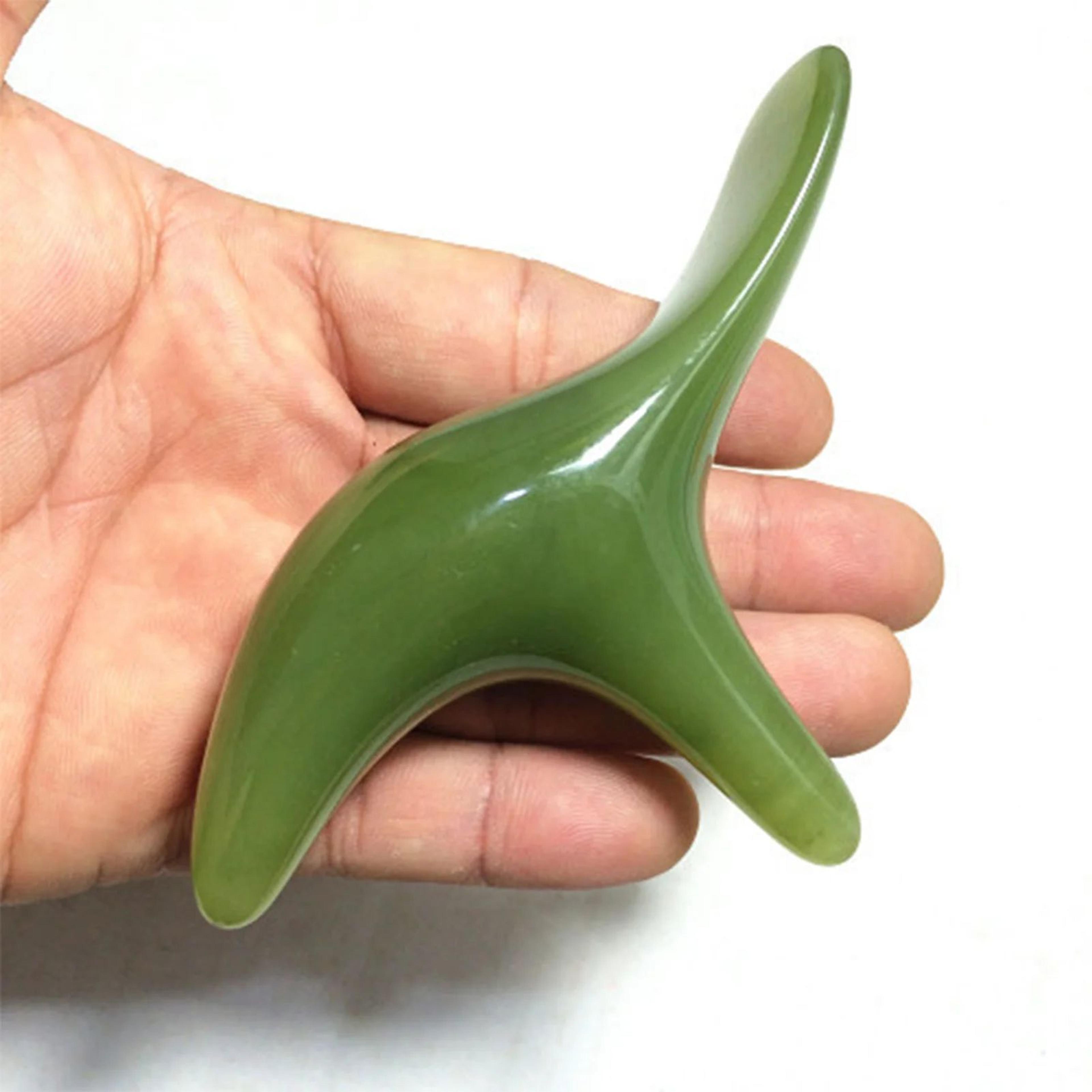 beeswax resin trigger point massage tool, handheld acupressure stick for deep tissue relief & better circulation at home