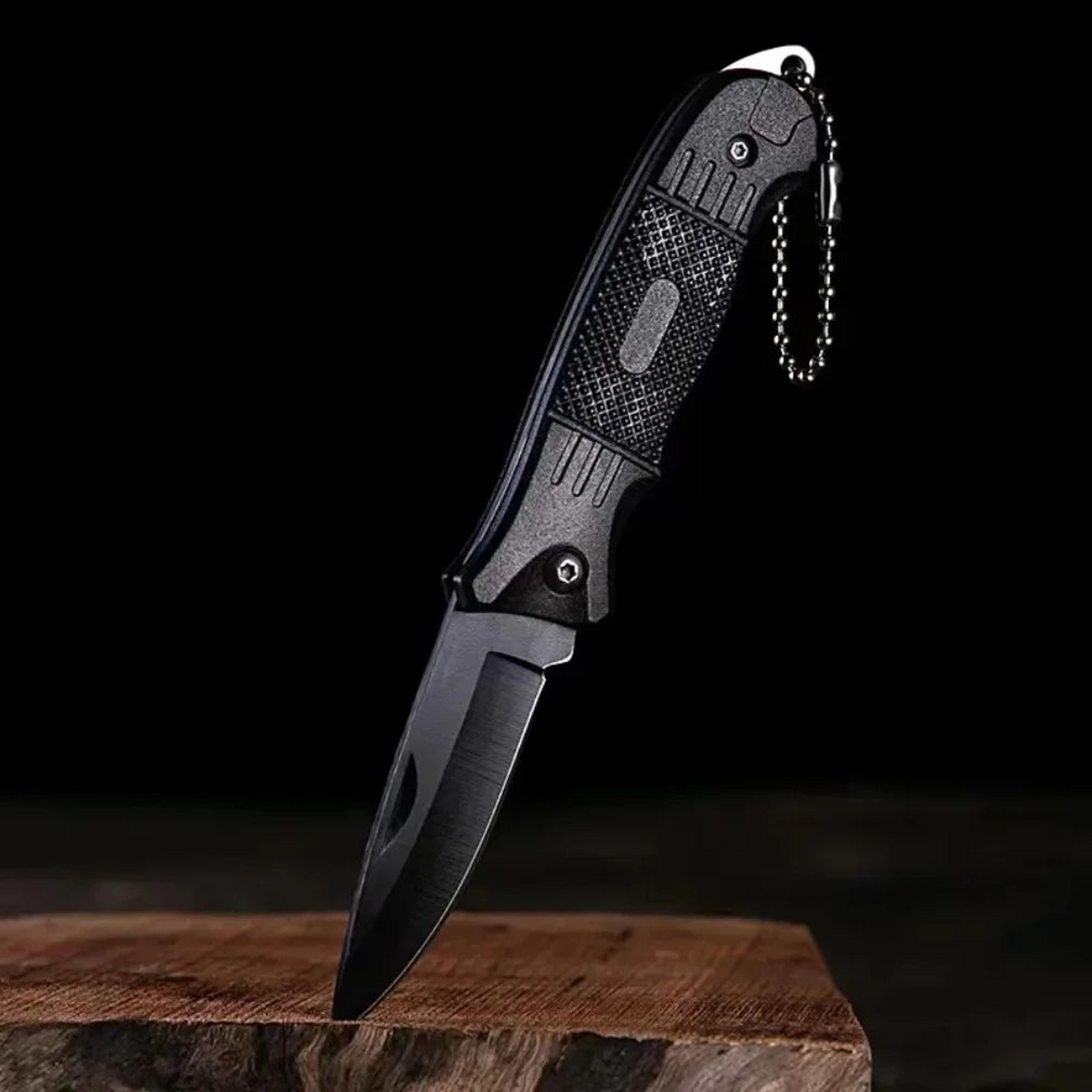 stainless steel mini folding keychain knife high hardness edc pocket tool for camping, survival & everyday cutting