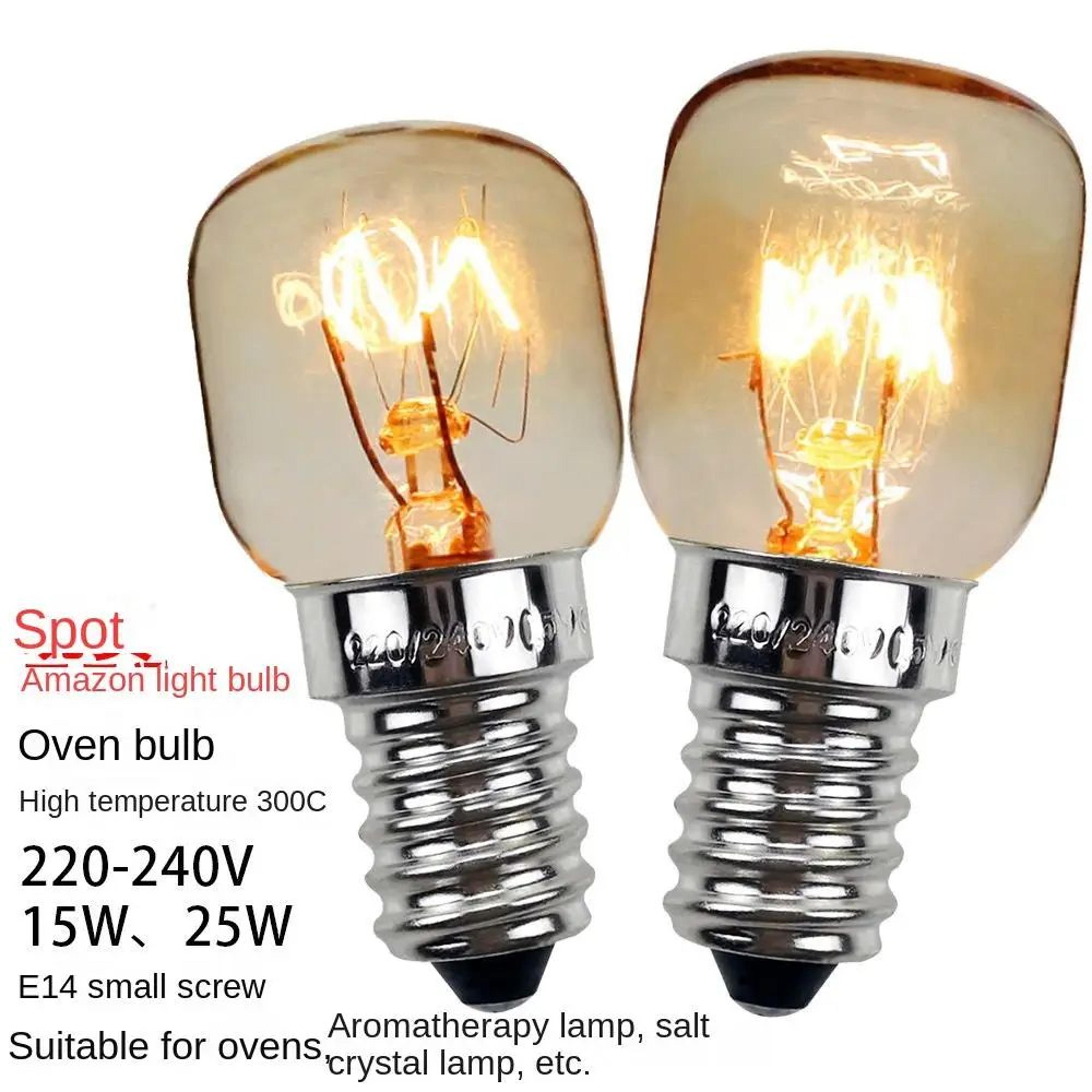heat-resistant oven & cooker hood bulb 15w/25w – high-temp filament appliance lamp for oven light & range hood