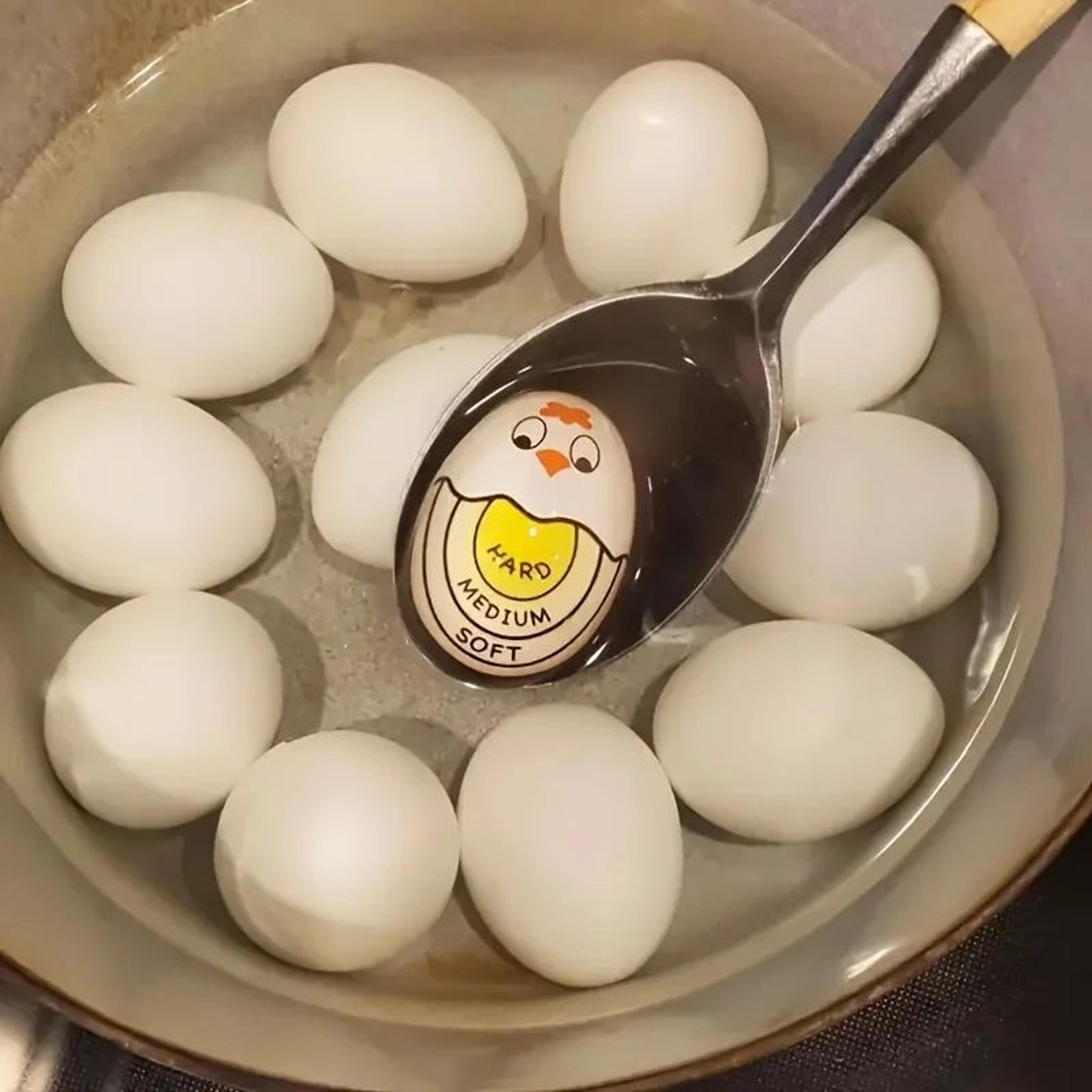 color changing egg timer cute cartoon face doneness indicator soft medium hard boiled eggs perfect timer kitchen tool