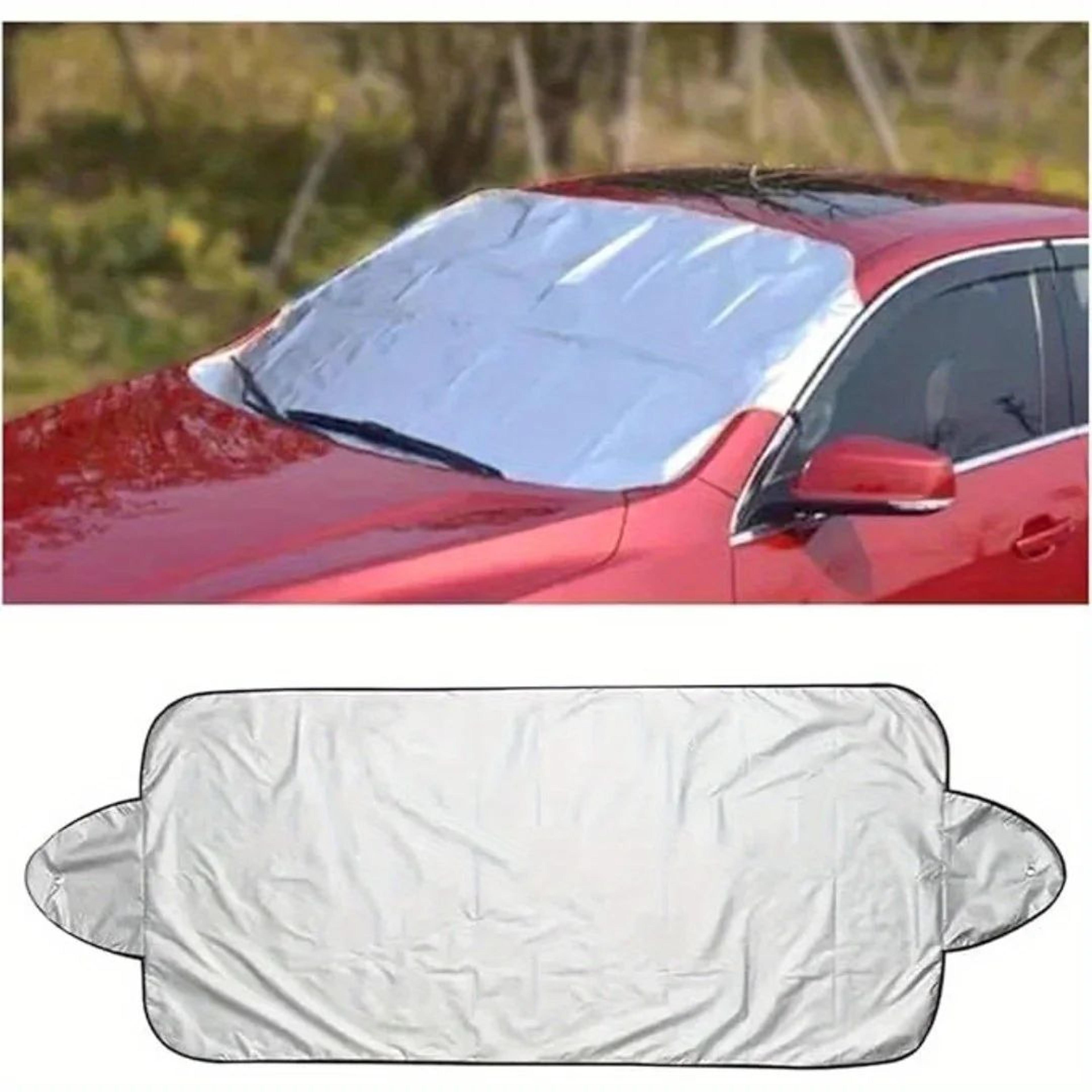universal windshield snow cover for cars & suvs – ice frost rain sun shield, no-scrape winter windshield protector