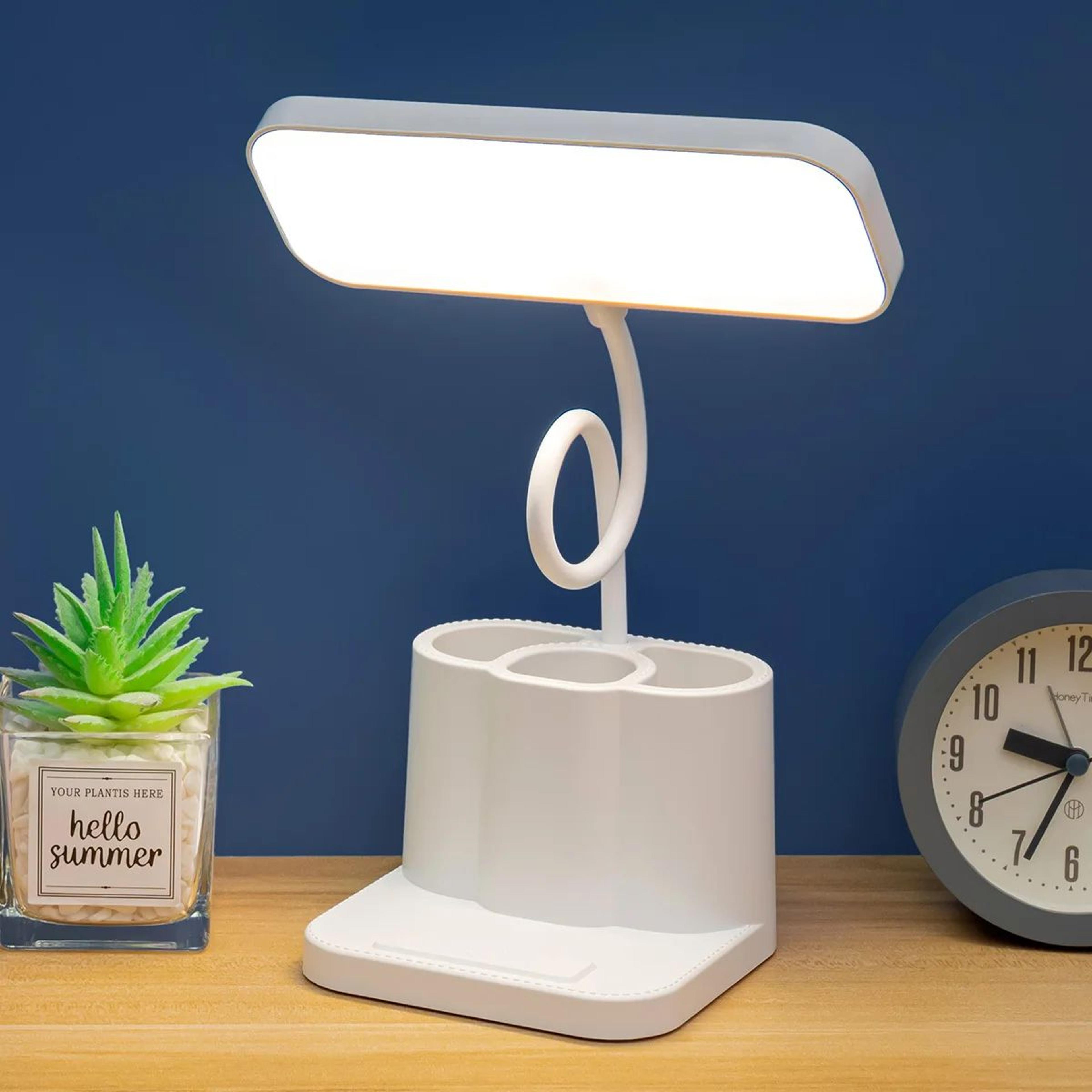 folding usb led desk lamp, touch night light eye protection study lamp for students, bedroom office dorm table light