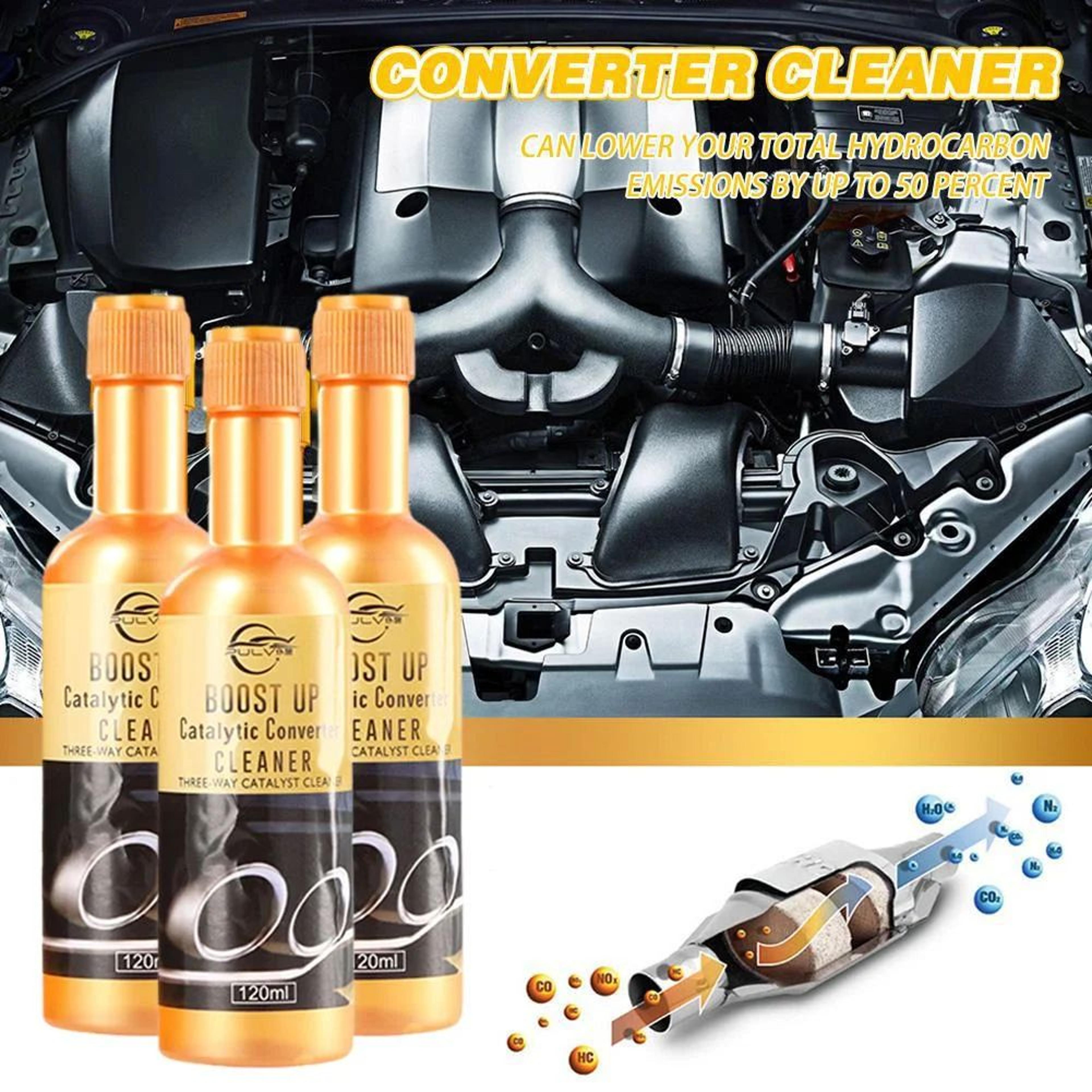catalytic converter cleaner – o2 sensor safe fuel system treatment restore power & mpg, reduce emissions rapid