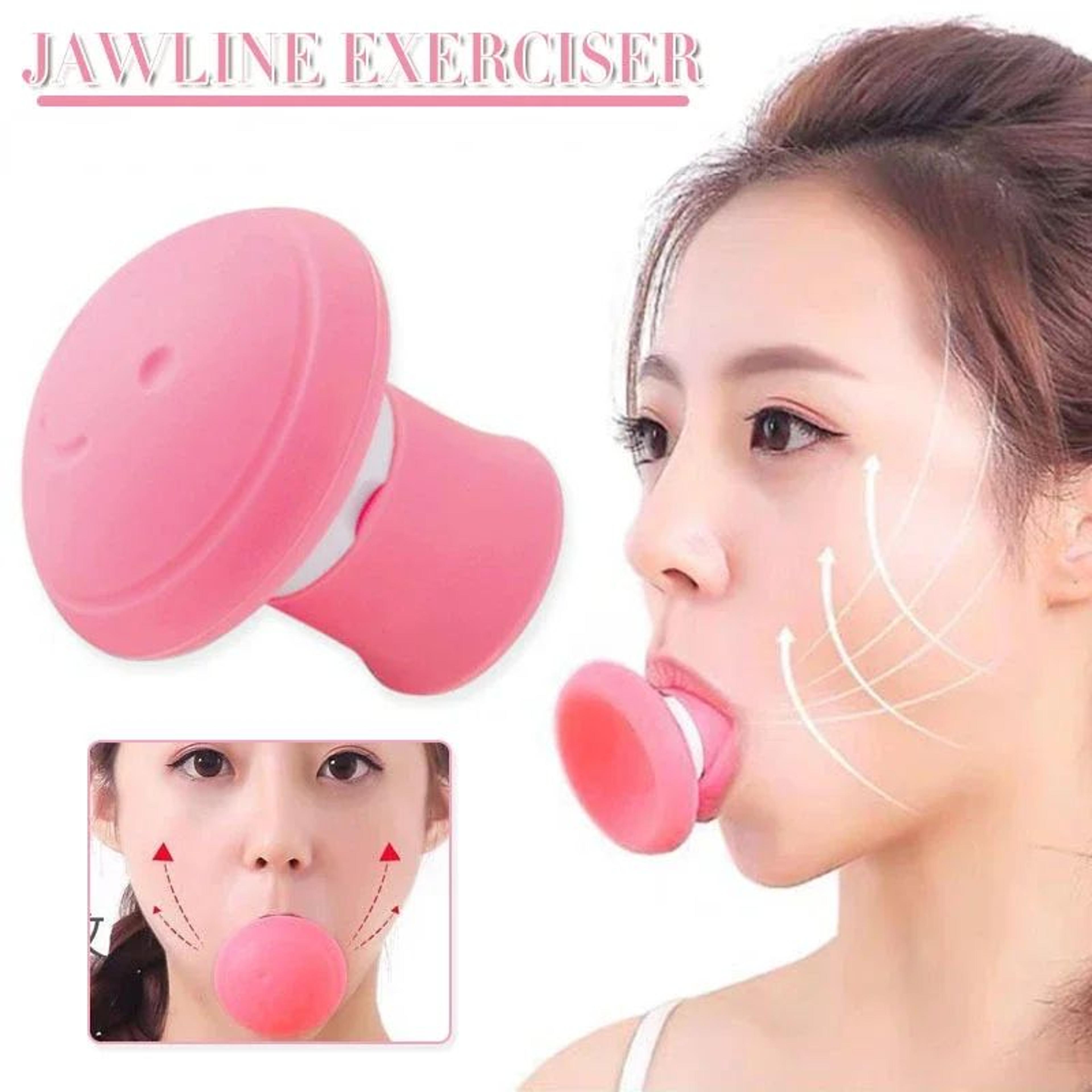 silicone jawline exerciser ball - face lifting & firming trainer for double chin, cheek slimming, muscle toning
