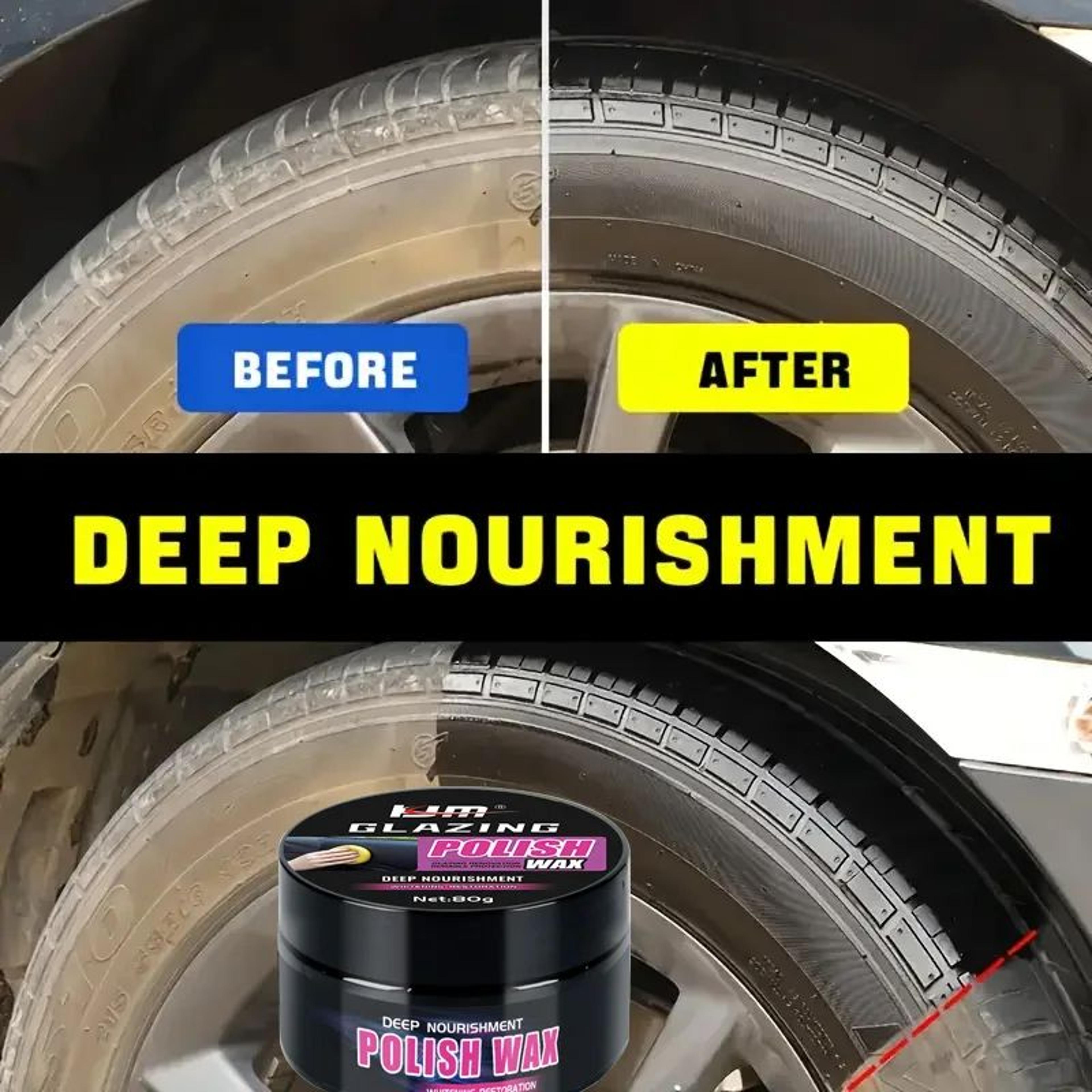 leather & plastic repair wax cream for car interior - restores shine, reduces scratches, dashboard seat reconditioning