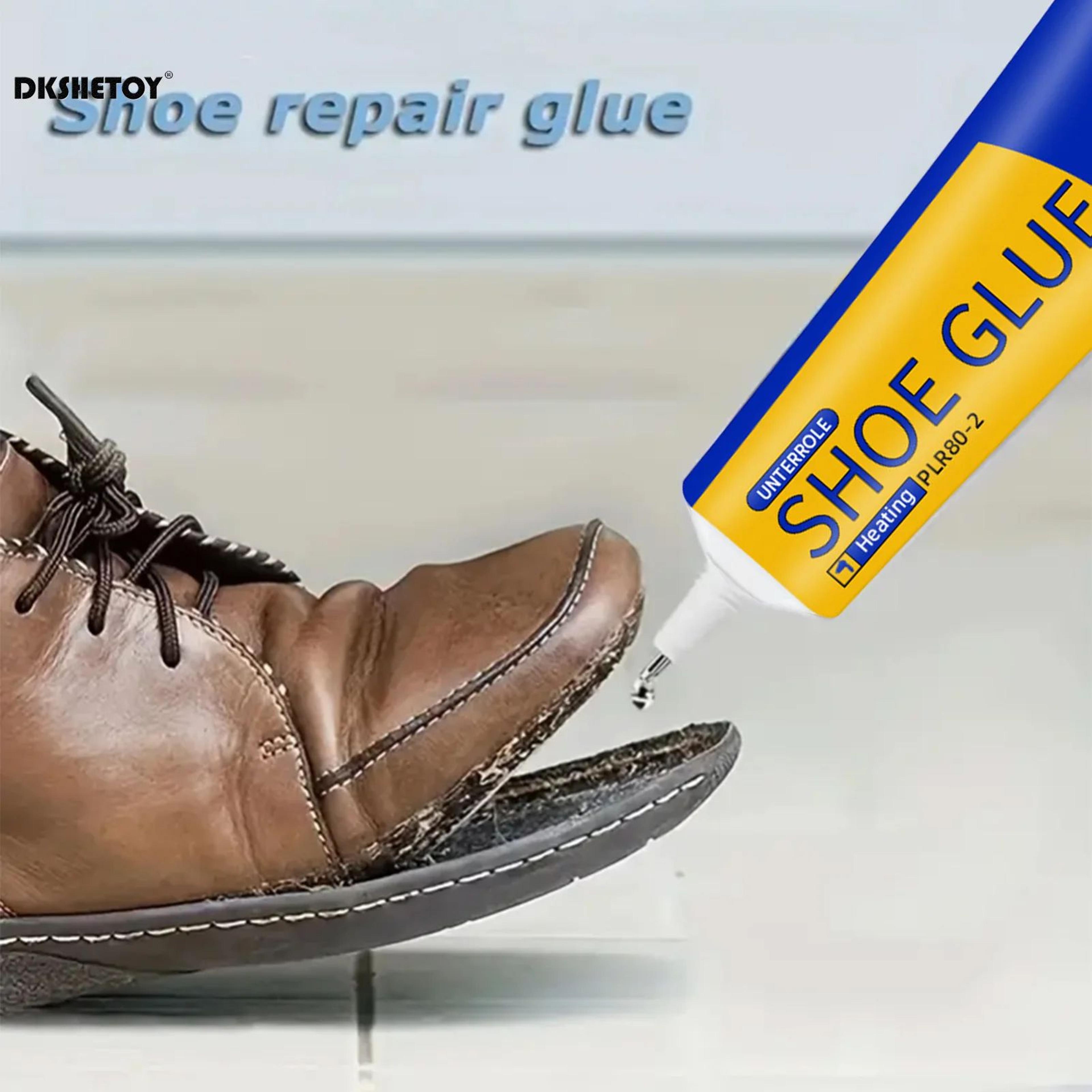 super strong shoe glue - waterproof clear repair adhesive for sneakers boots leather, fast bond non-yellowing