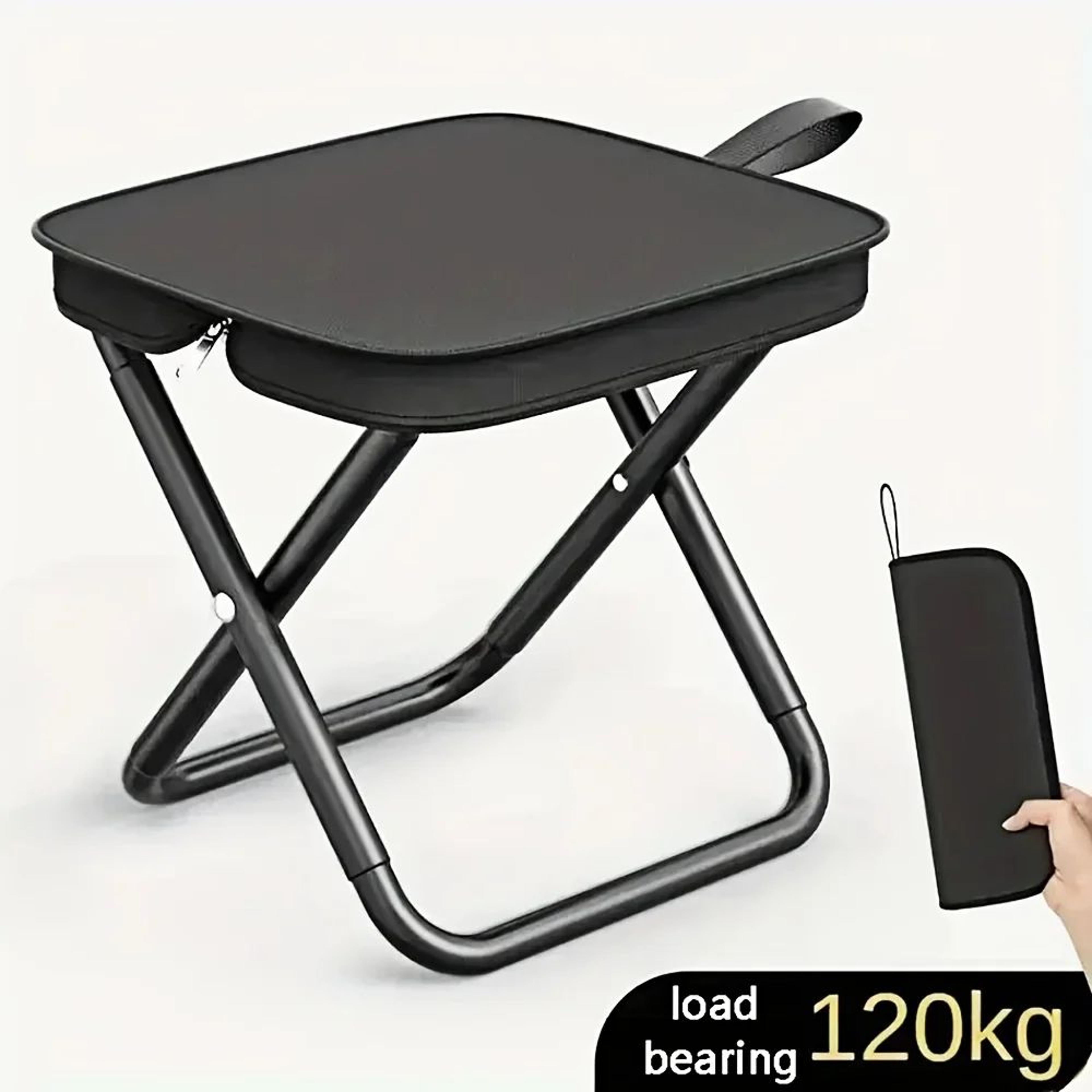 ultralight folding camping chair stool – portable outdoor picnic & fishing seat, compact travel chair for hiking & campi