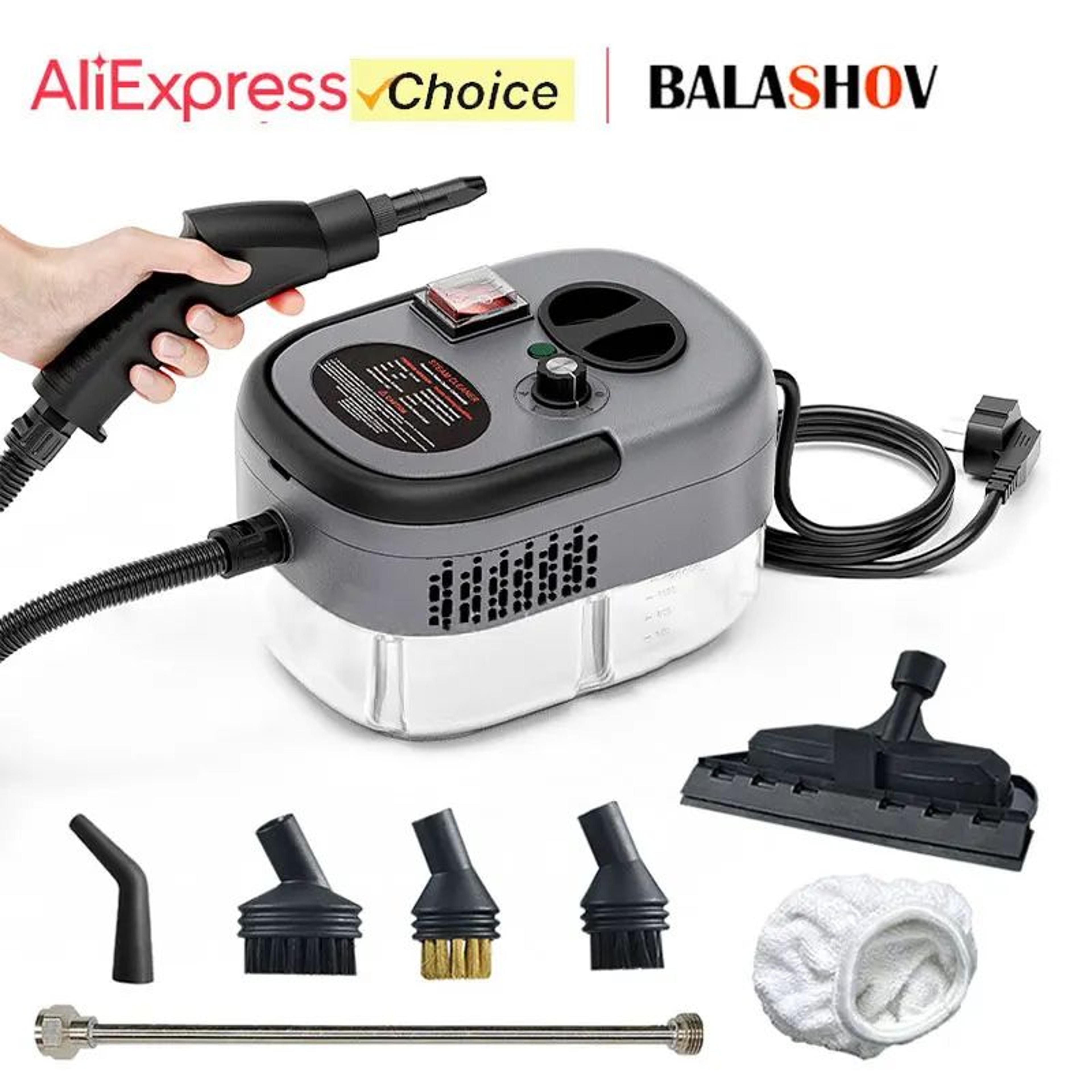 2500w high-temp handheld steam cleaner – high pressure steam cleaning machine for kitchen hood, ac, car & floors