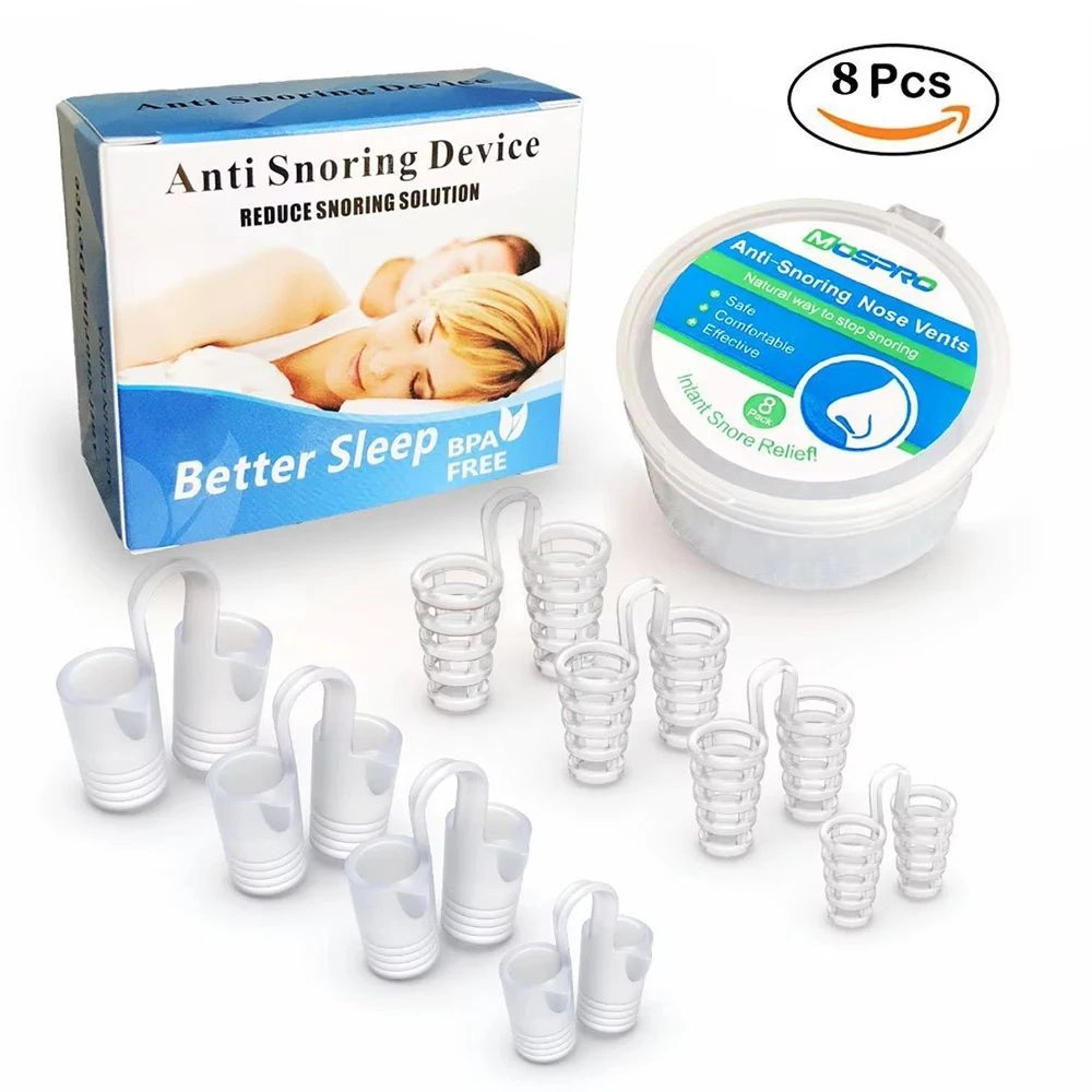 anti snoring nose clip set 4pcs | nasal breathing aid for sleep support, snore reduction and nighttime comfort