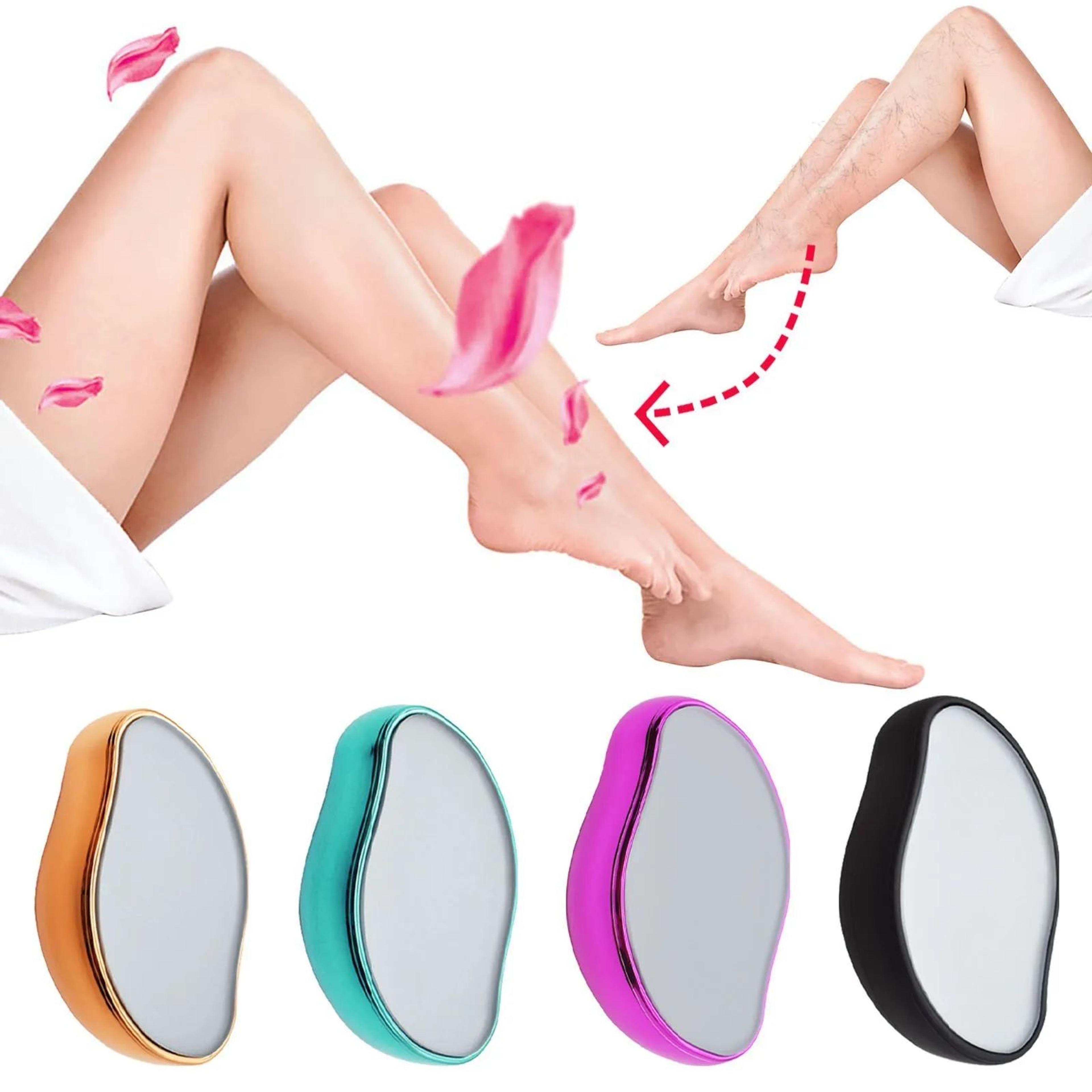 painless hair removal exfoliator tool for smooth skin, non-sensory hair eraser, gentle home use hair repair device