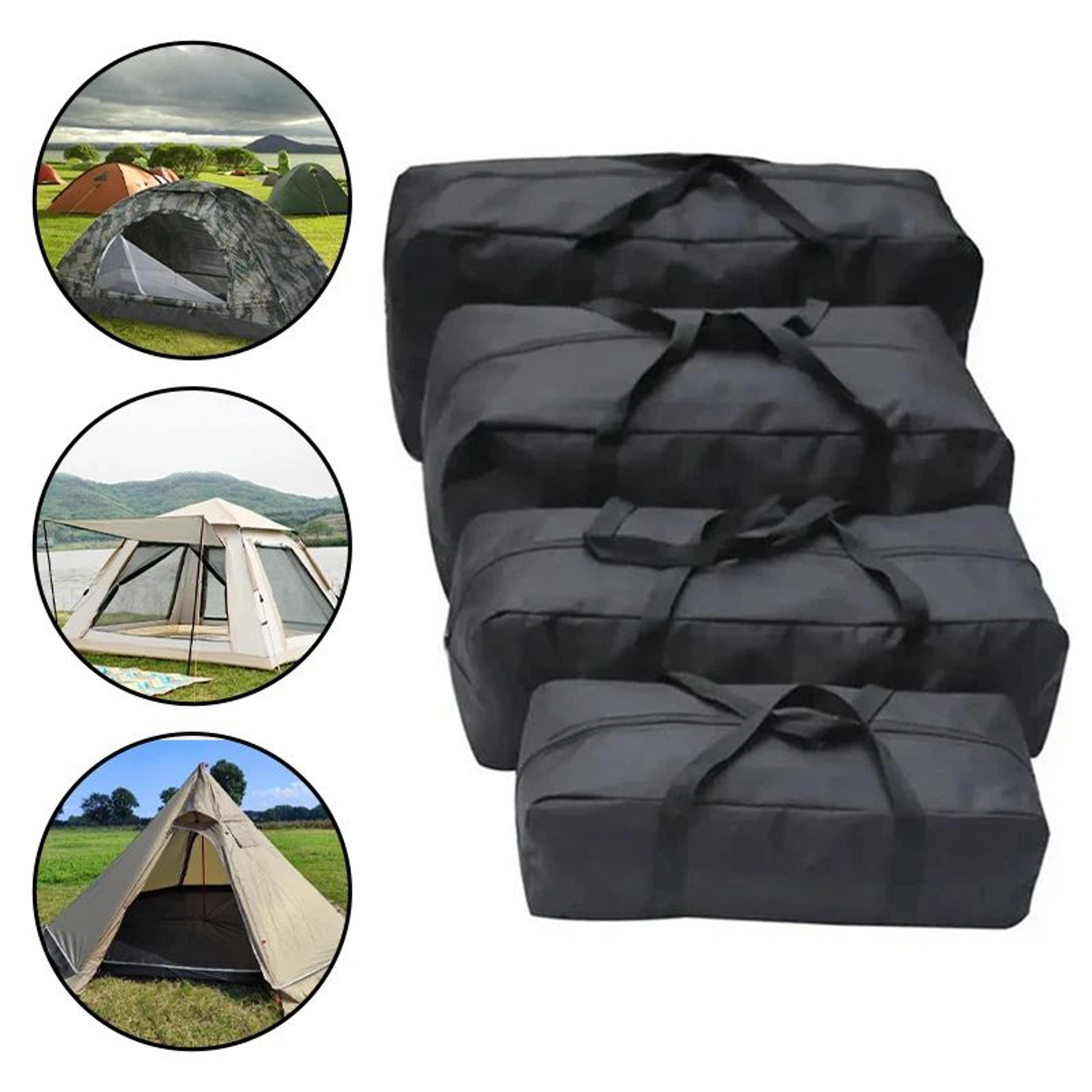 large oxford cloth storage bag for tent & outdoor gear, heavy duty camping organizer carry bag for tools and supplies