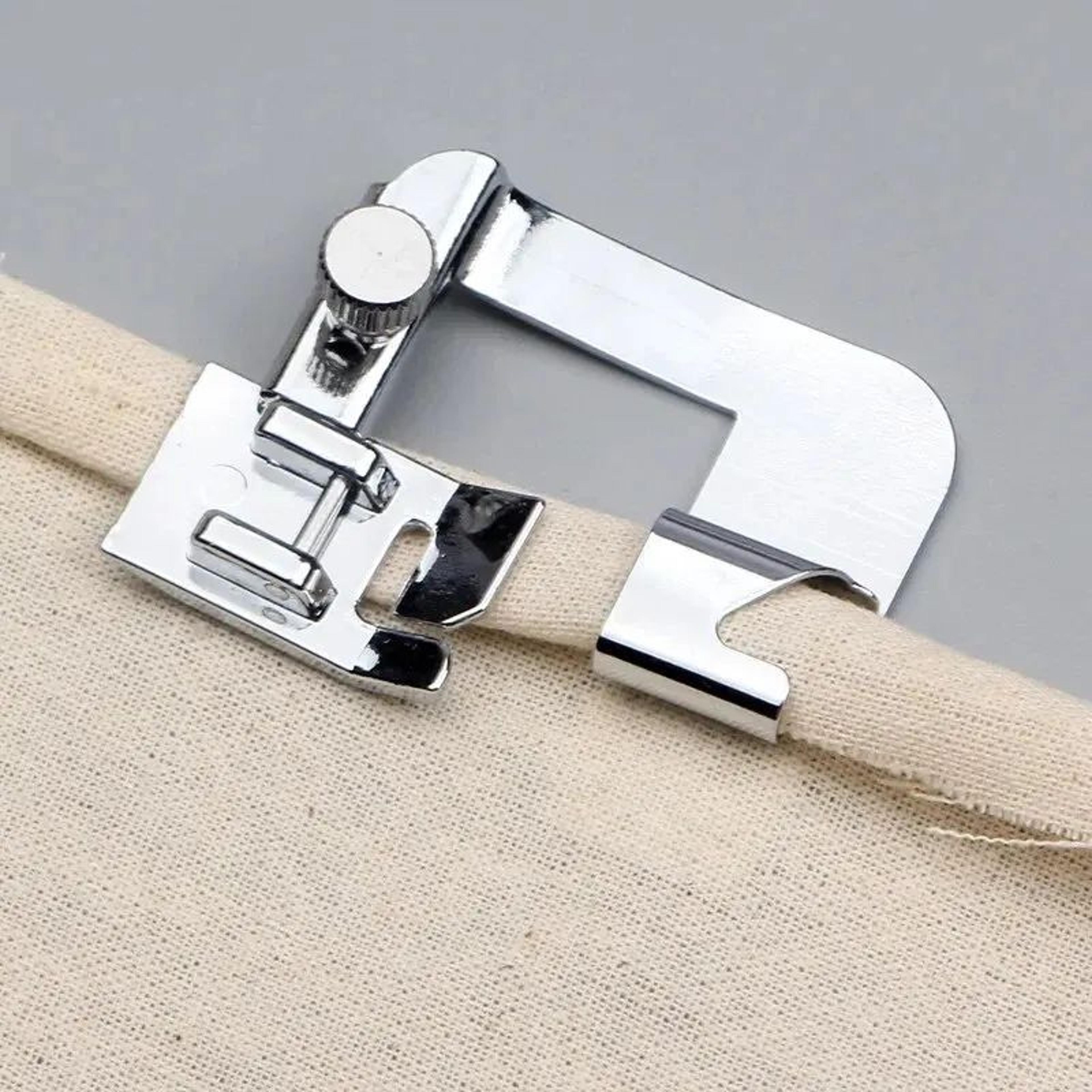 rolled hem presser foot set 3/8 - 1 in for sewing machines, multi-size edge curling press foot accessories for home use