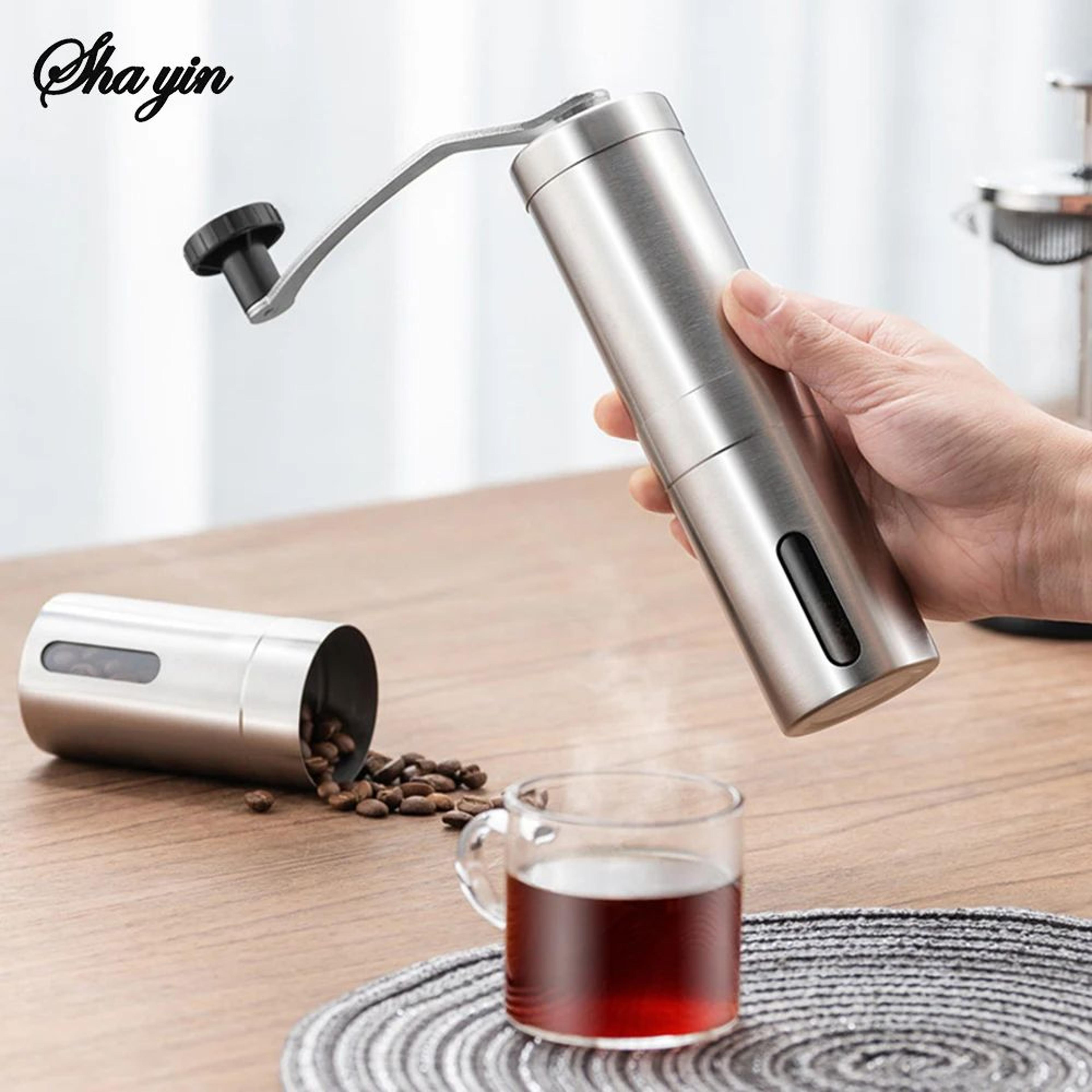 stainless steel pill crusher grinder, large capacity pill splitter & pulverizer for feeding tube, fine powder mill