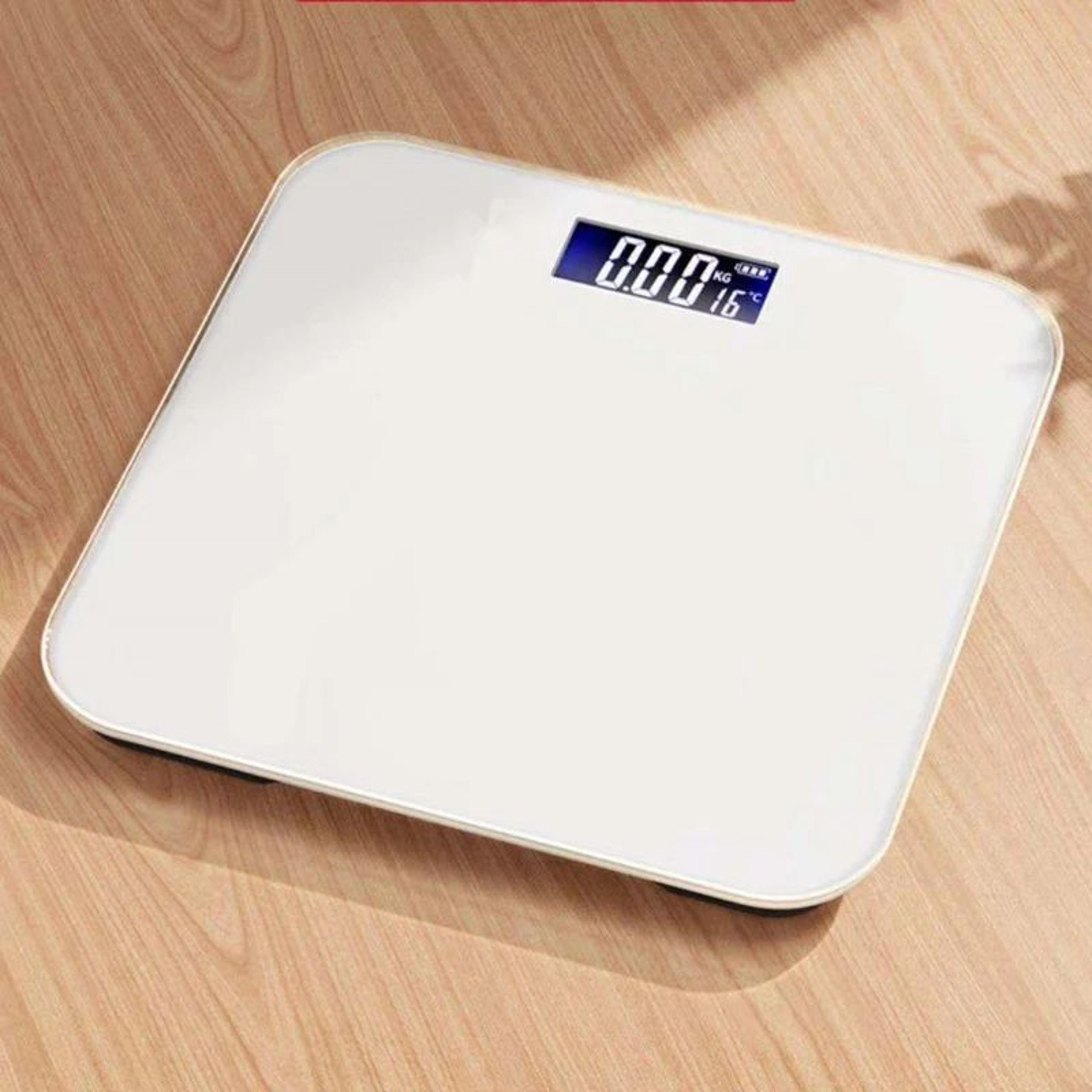 intelligent digital bathroom scale with lcd display & temperature sensor | high-strength weight management scale