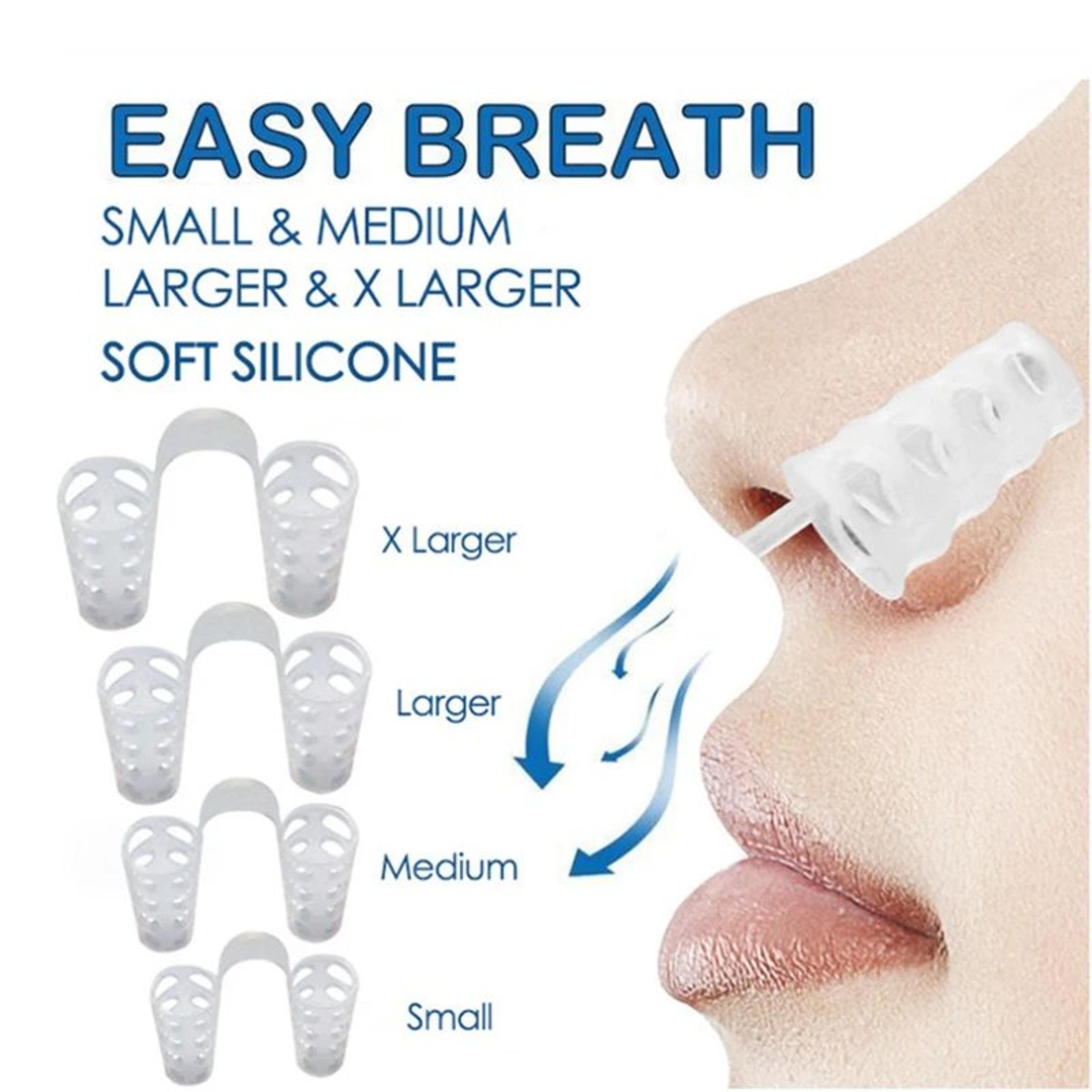 anti-snoring nose clip set sleep aid device for easier breathing, snore reduction support & nighttime comfort