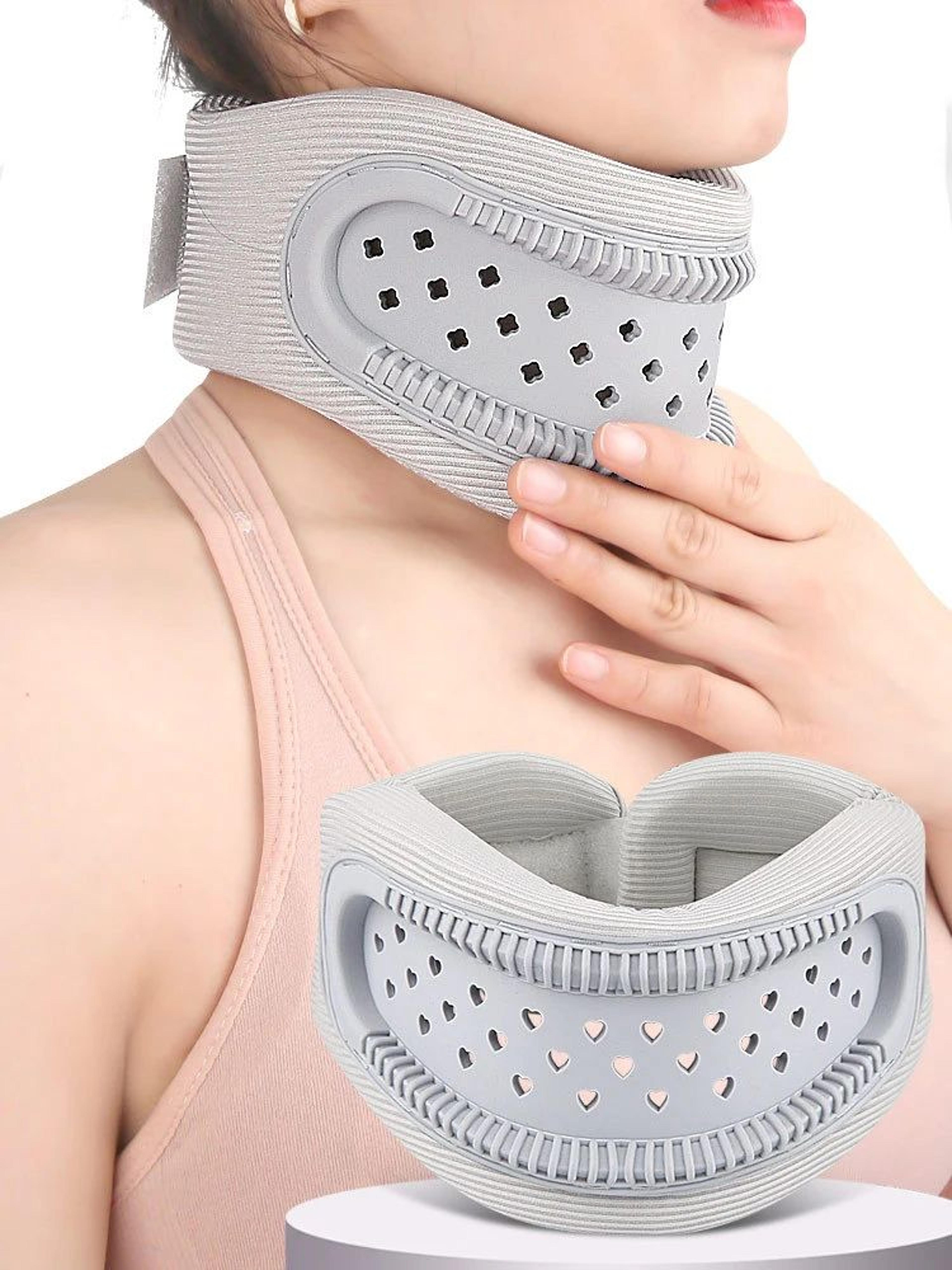 adjustable cervical neck brace for posture correction forward head support breathable neck protector for daily use