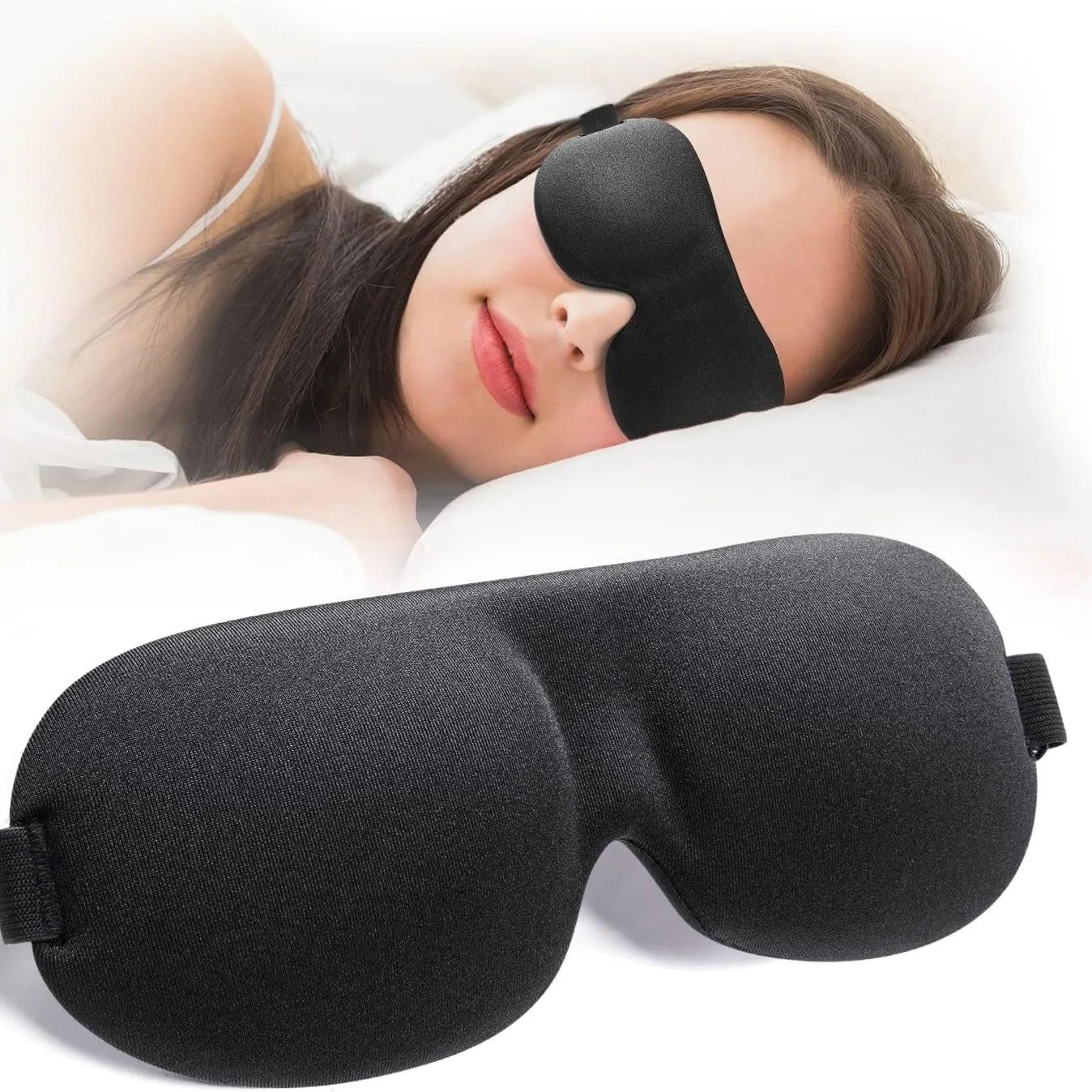 3d memory foam sleep mask light blocking eye shade soft padded blindfold for deep sleep travel naps night rest