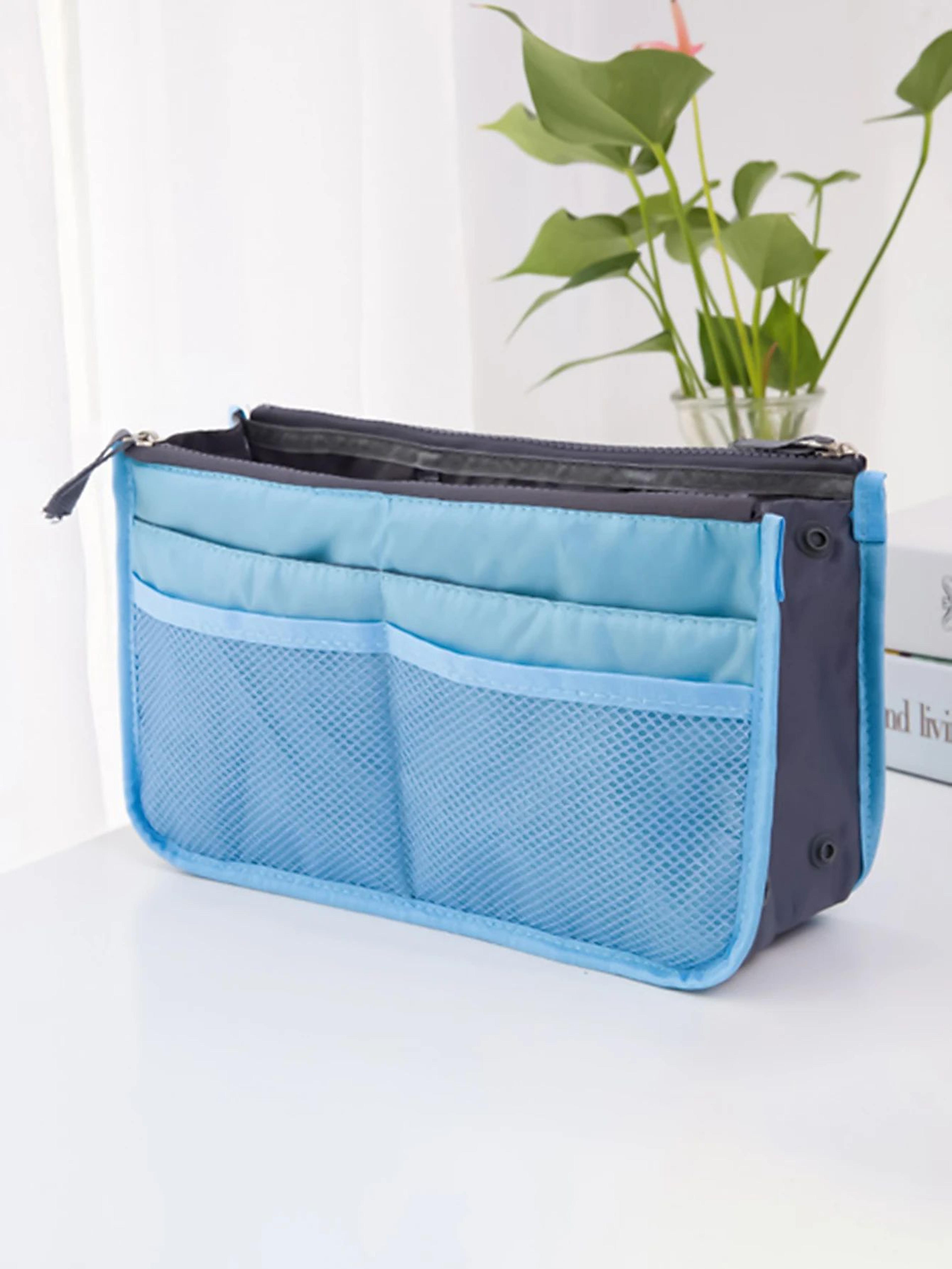 korean folding makeup storage bag large capacity double zipper travel organizer for cosmetics toiletries & accessories