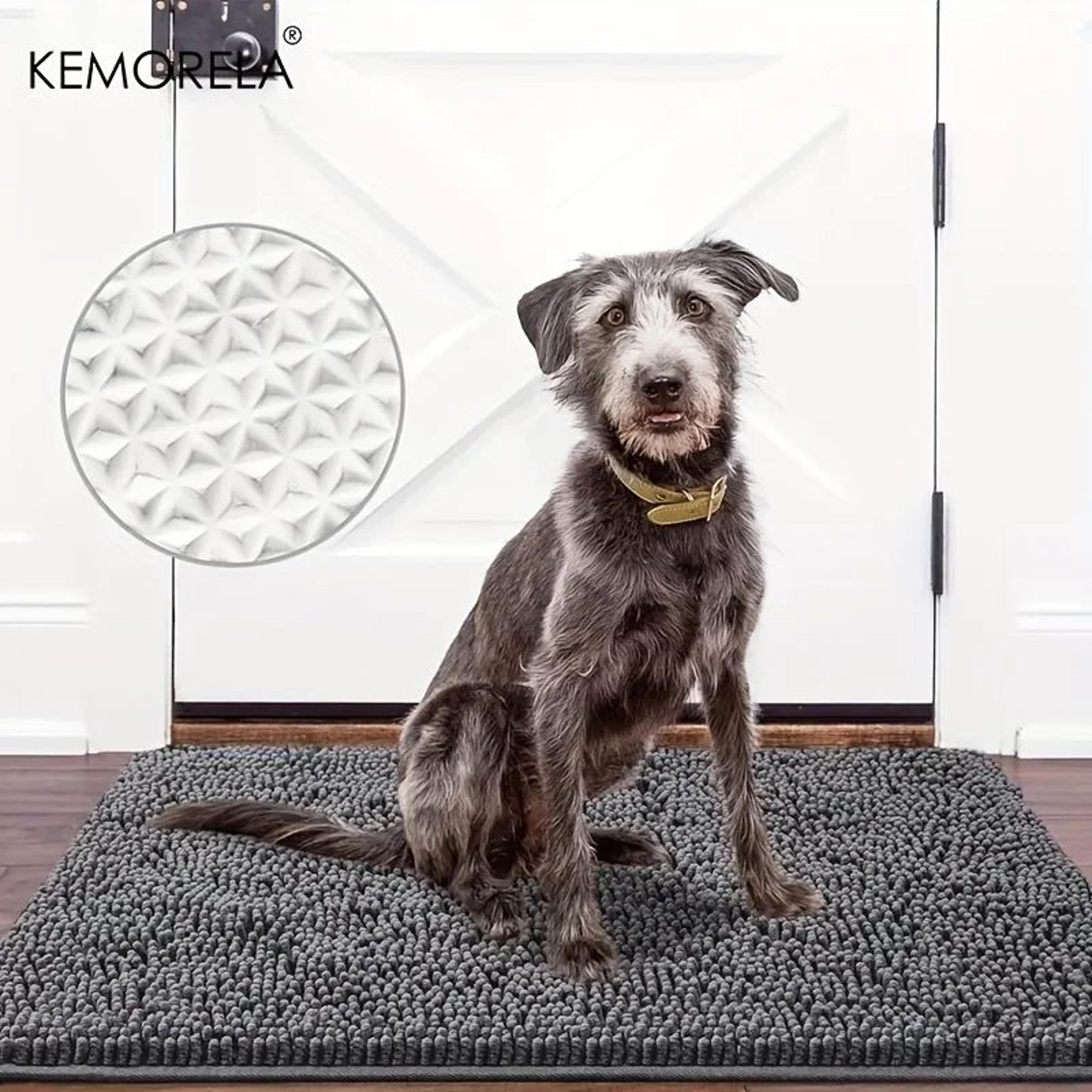 super absorbent dog mud mat quick dry microfiber non slip washable indoor entry rug for wet paws and dirt control