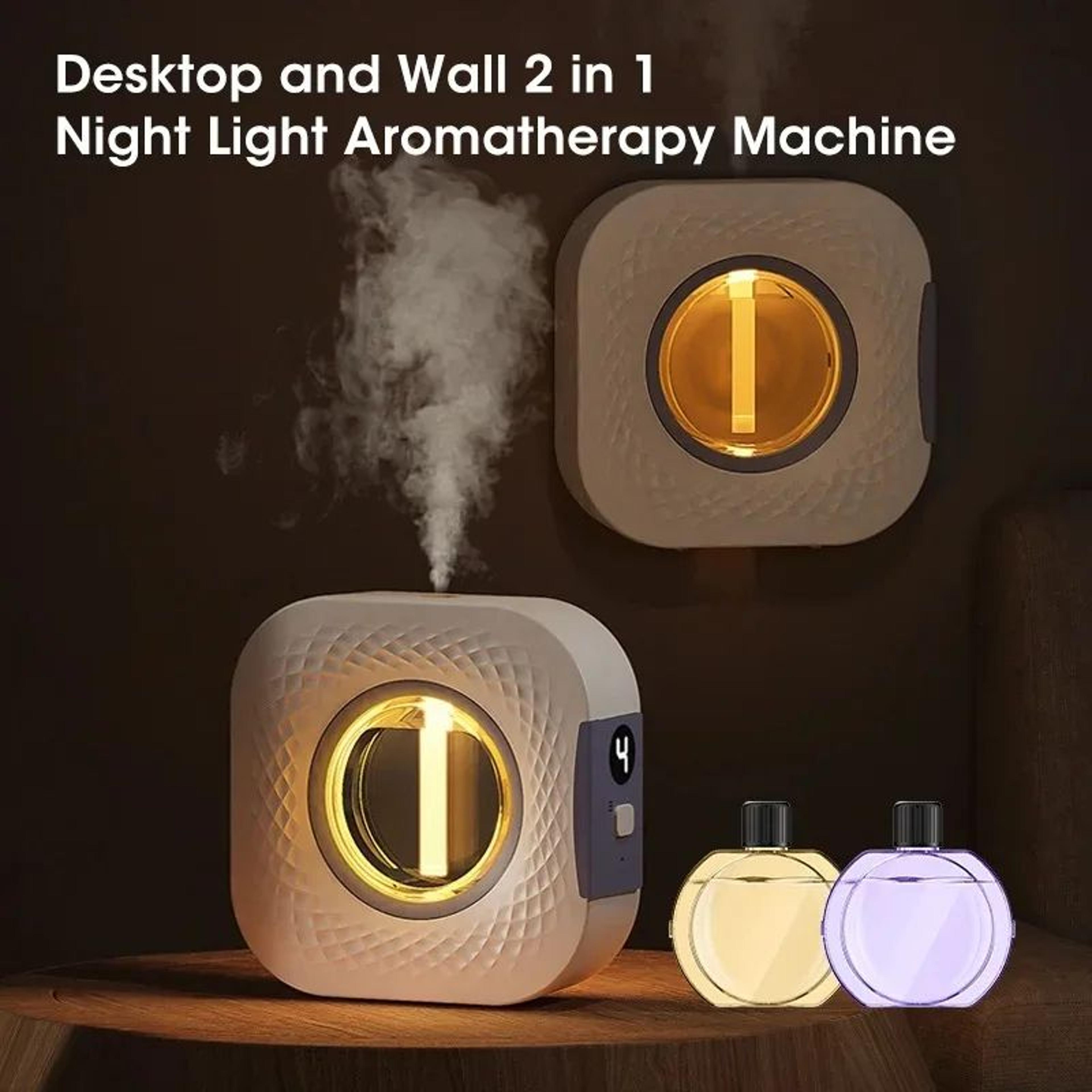 mini aromatherapy diffuser wall-mounted air purifier fragrance humidifier with lavender / hilton oil