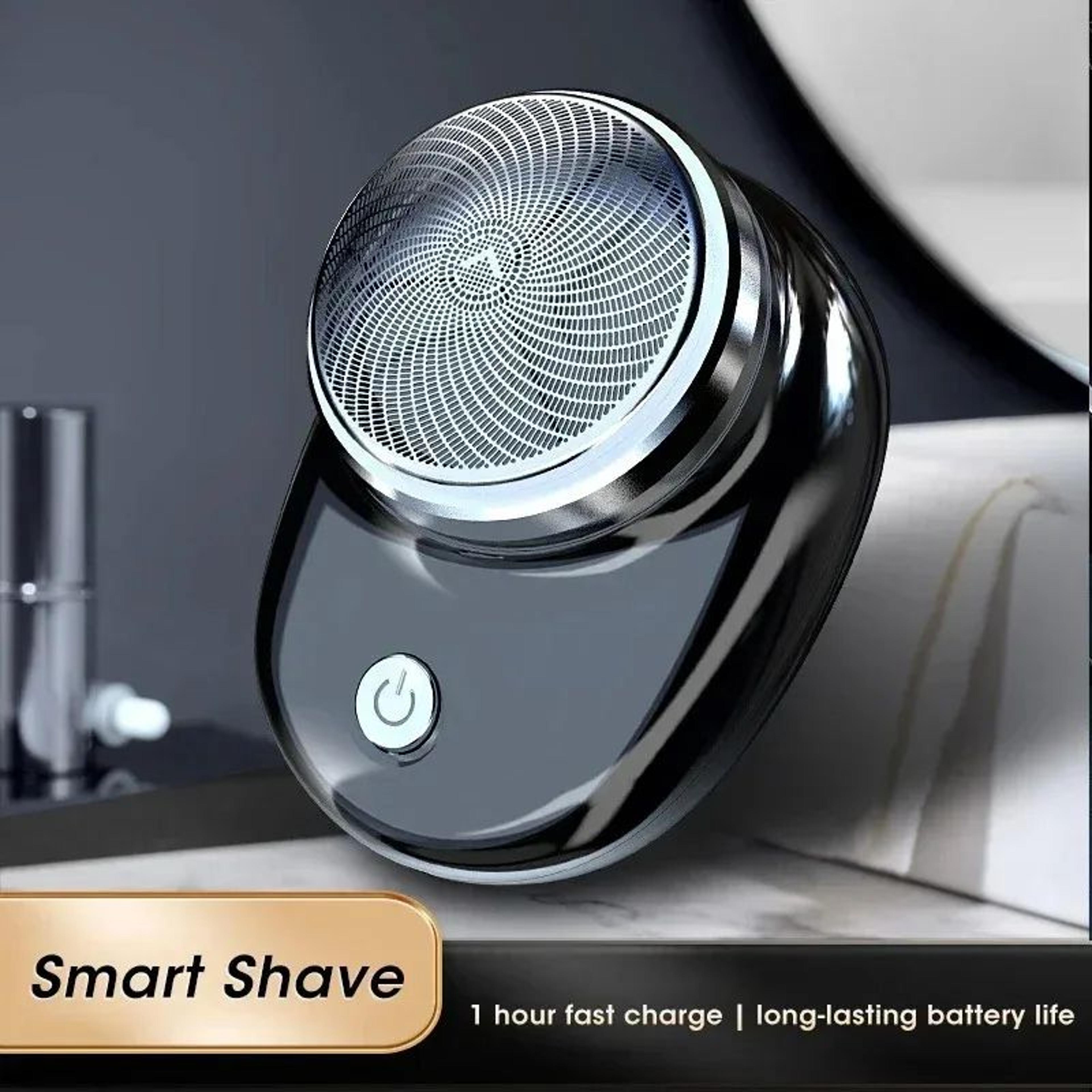 pocket electric shaver portable mini travel razor – rechargeable wireless facial, beard & body trimmer