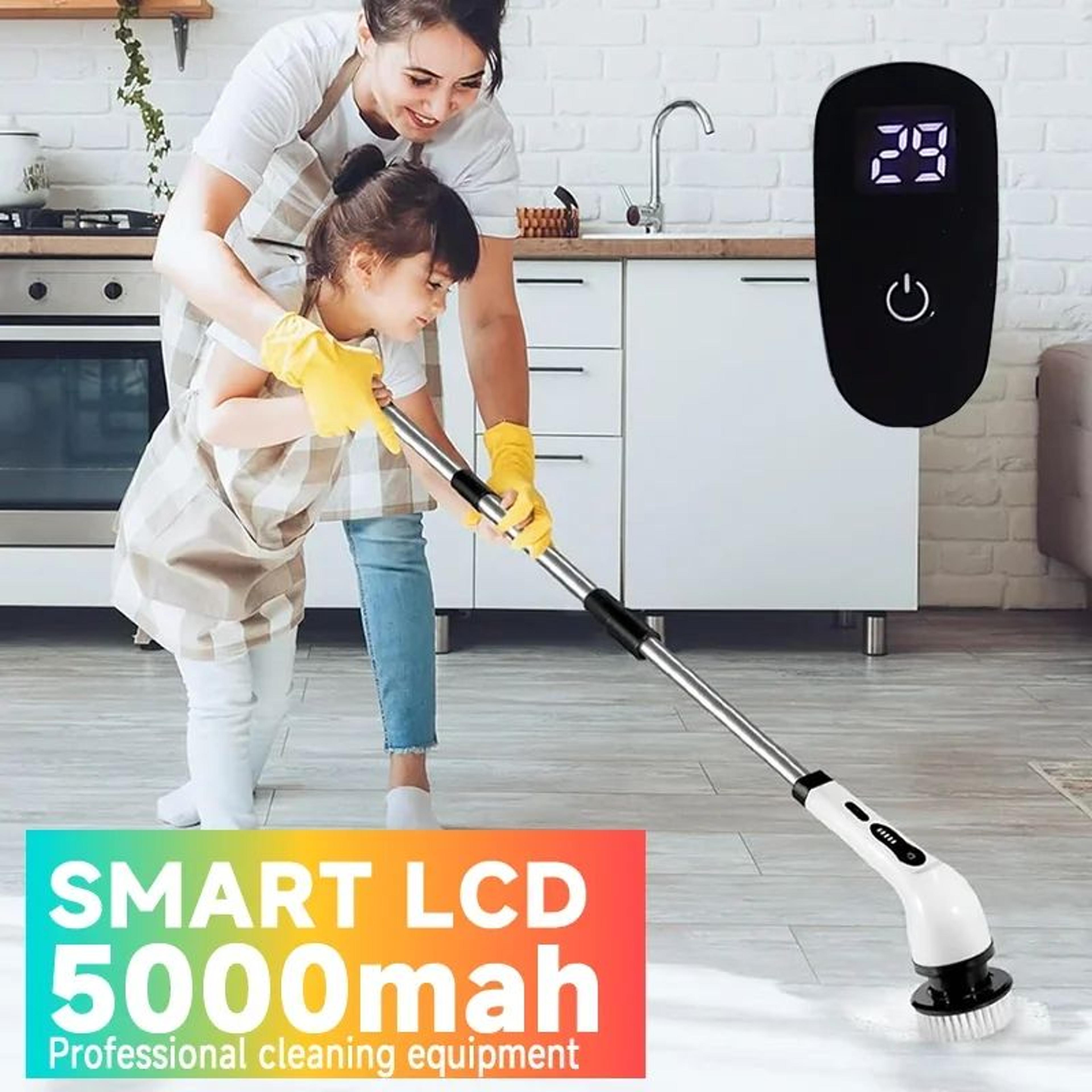 electric spin scrubber 7-in-1 cleaning brush – powerful cordless household cleaning tool for kitchen & bathroom