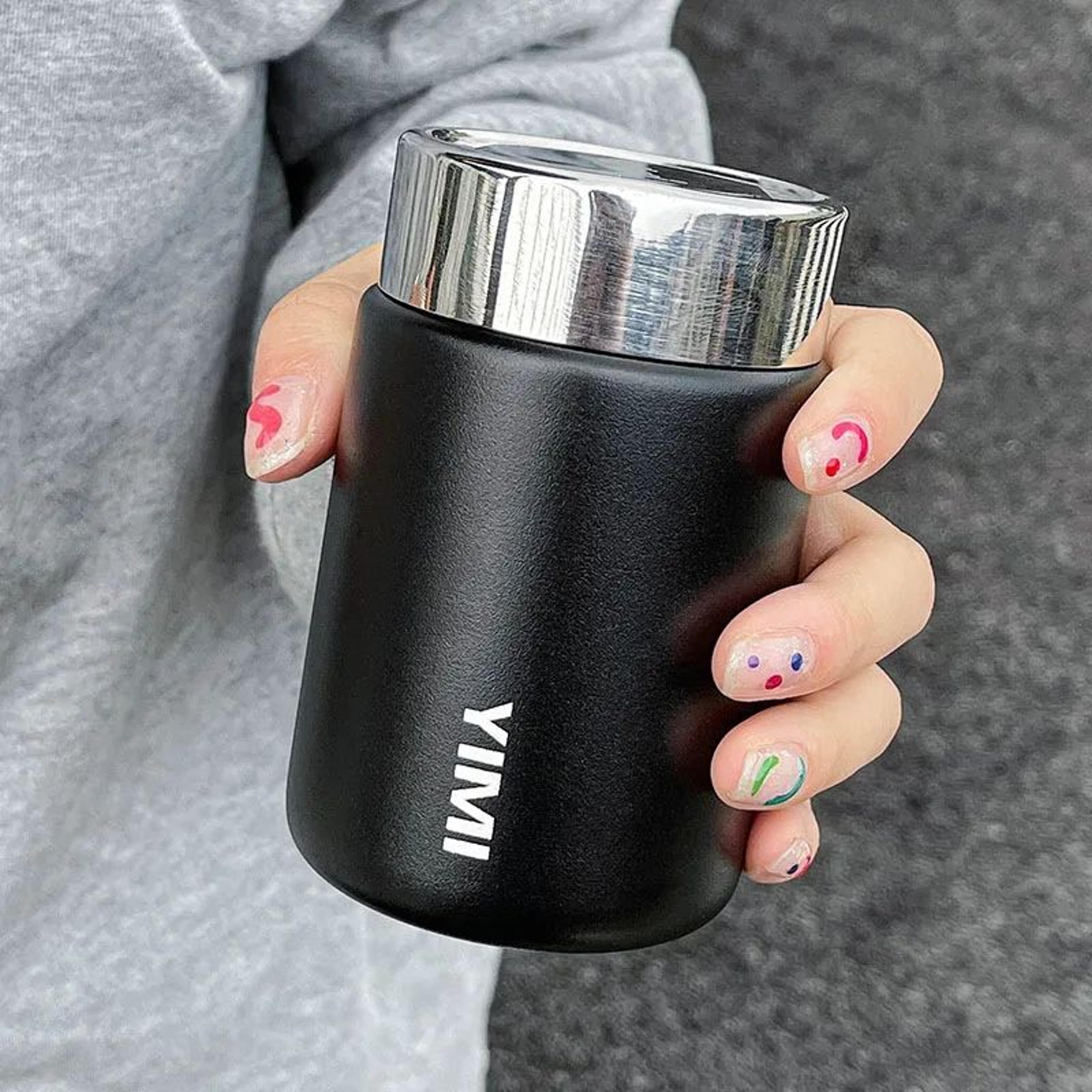 mini stainless steel insulated cup – compact portable coffee tumbler for girls