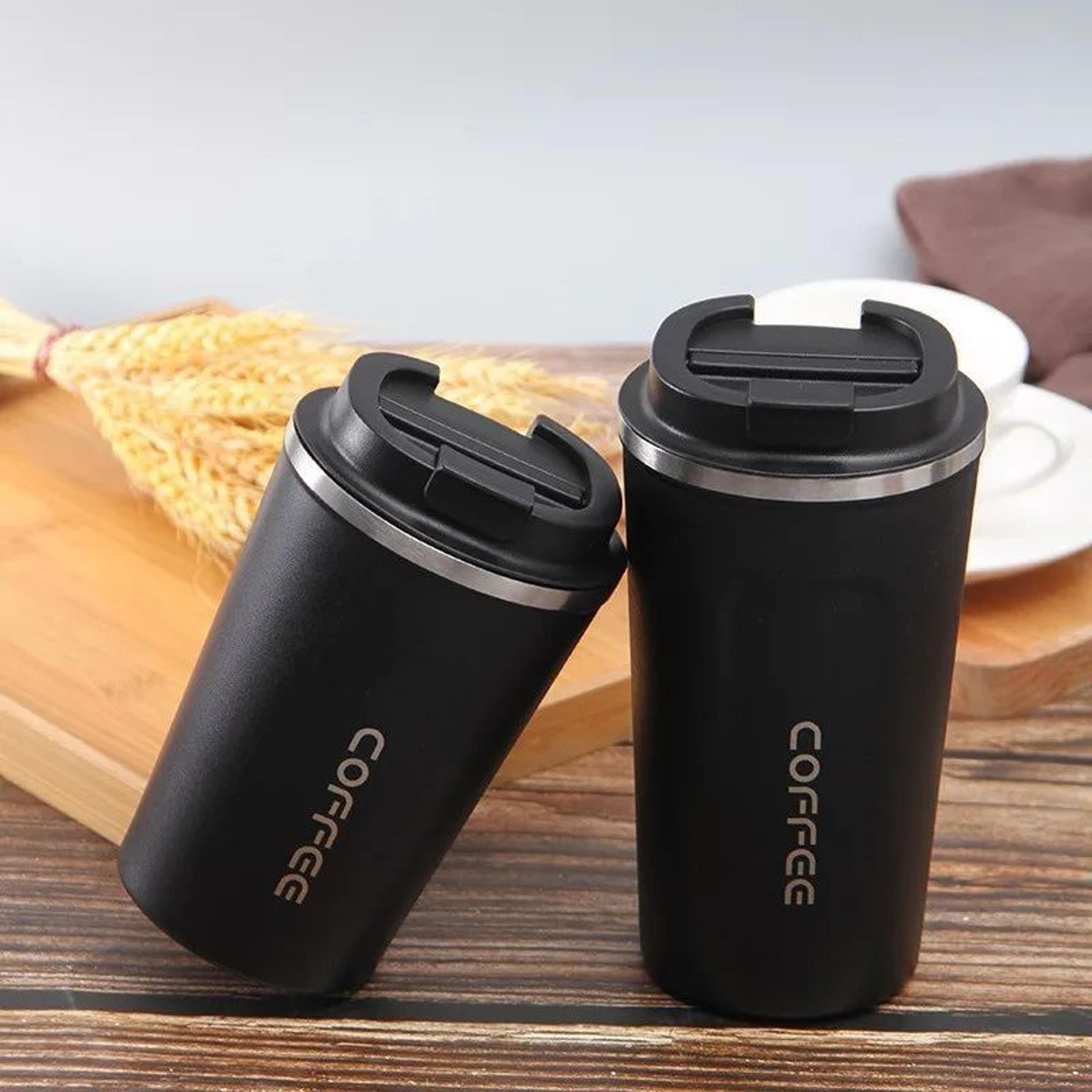 gen 2 stainless steel travel coffee mug – leak-proof vacuum insulated thermos cup
