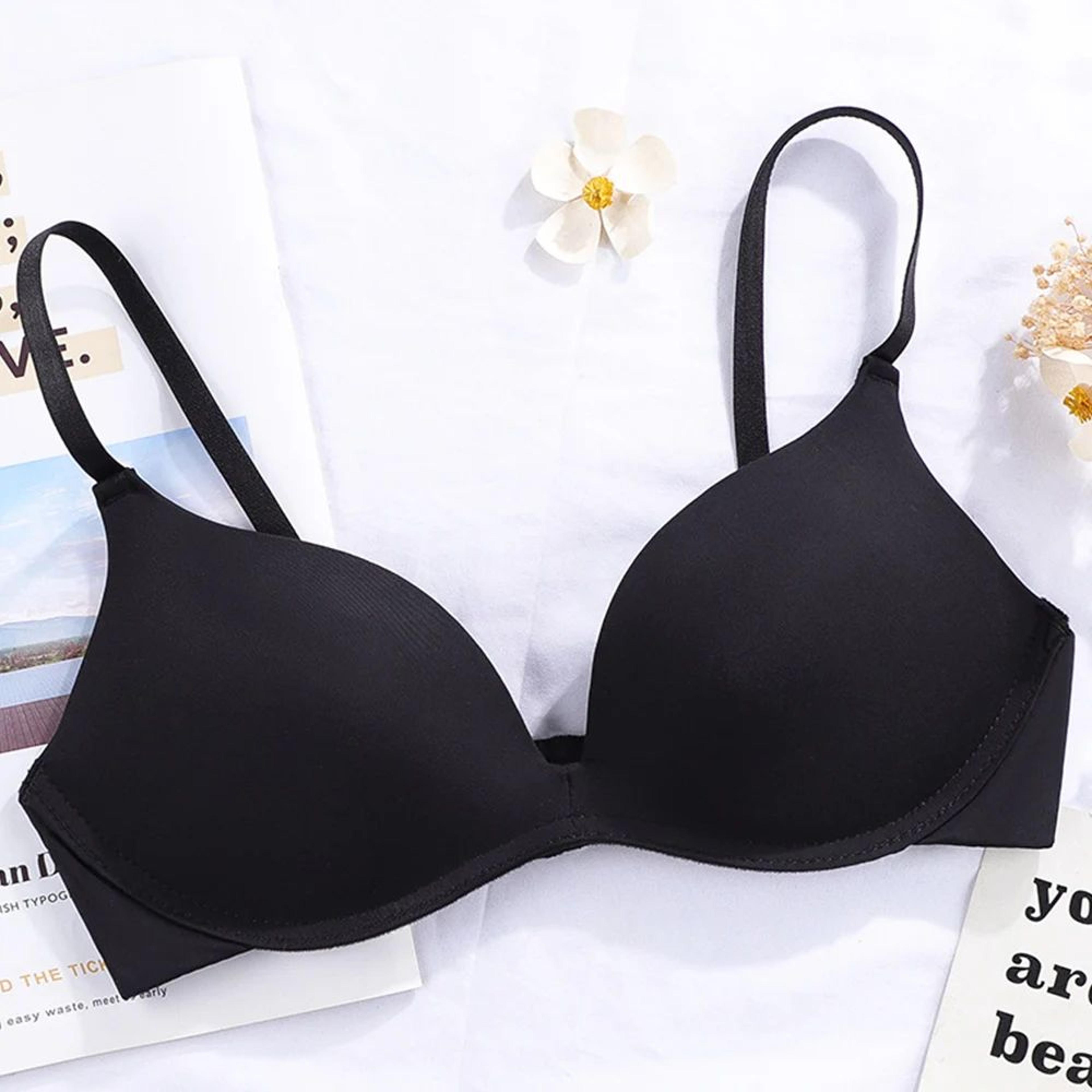 womens wireless gather bralette – sexy development stage bra for aaa–b cups