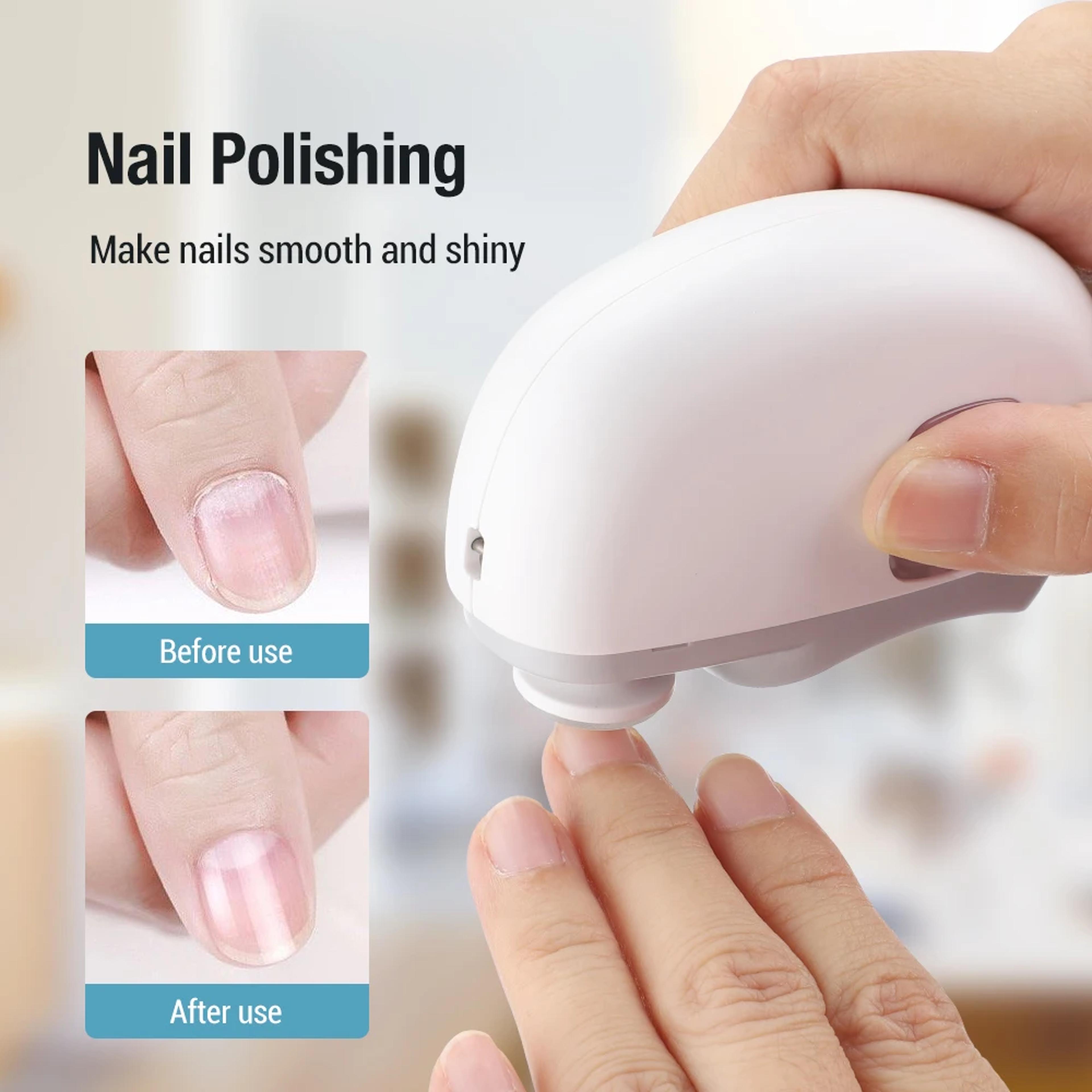 electric nail clipper with grinding and polishing for safe, smooth nail care