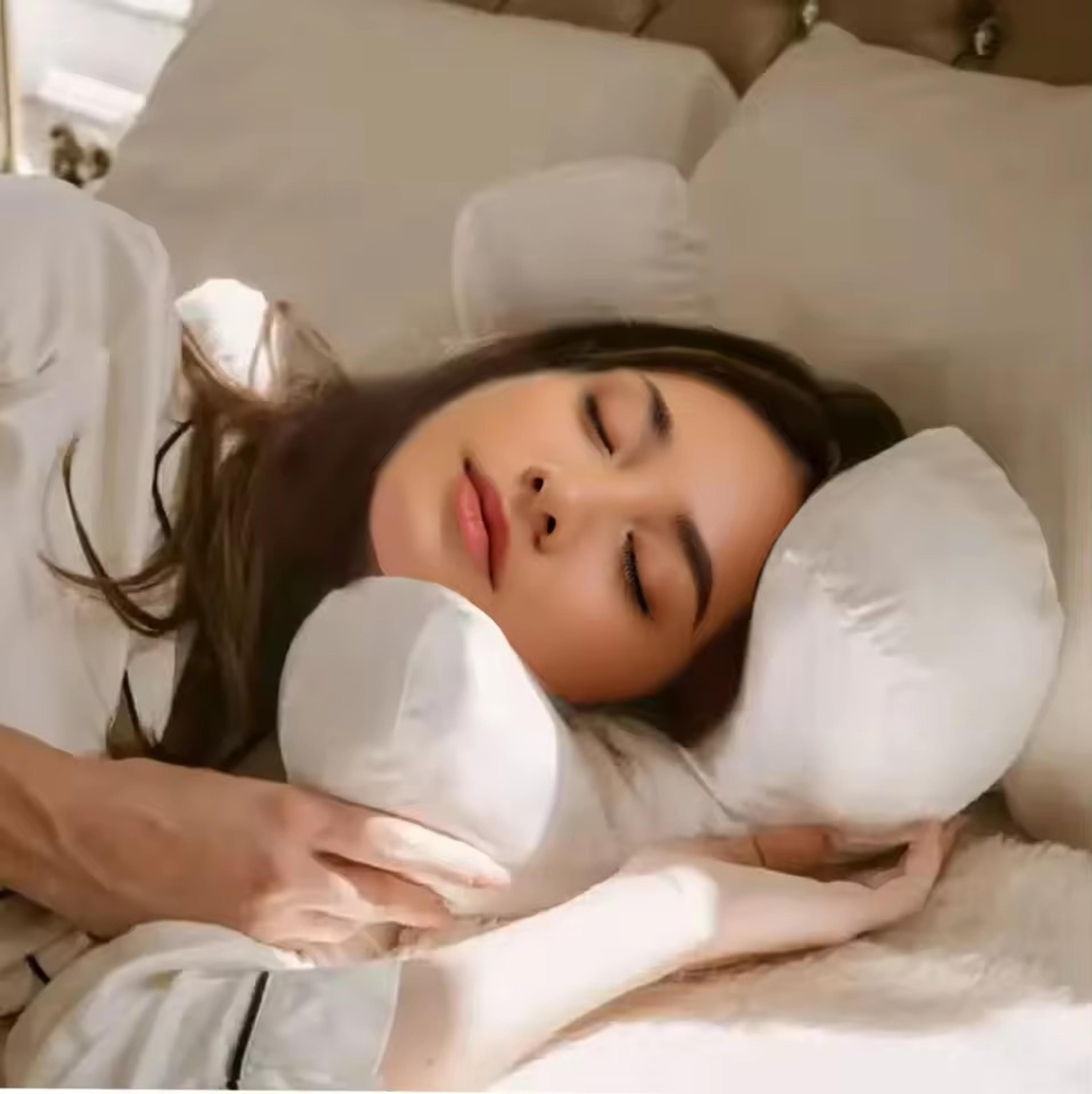 luxury memory foam face pillow | anti-wrinkle & sleep support