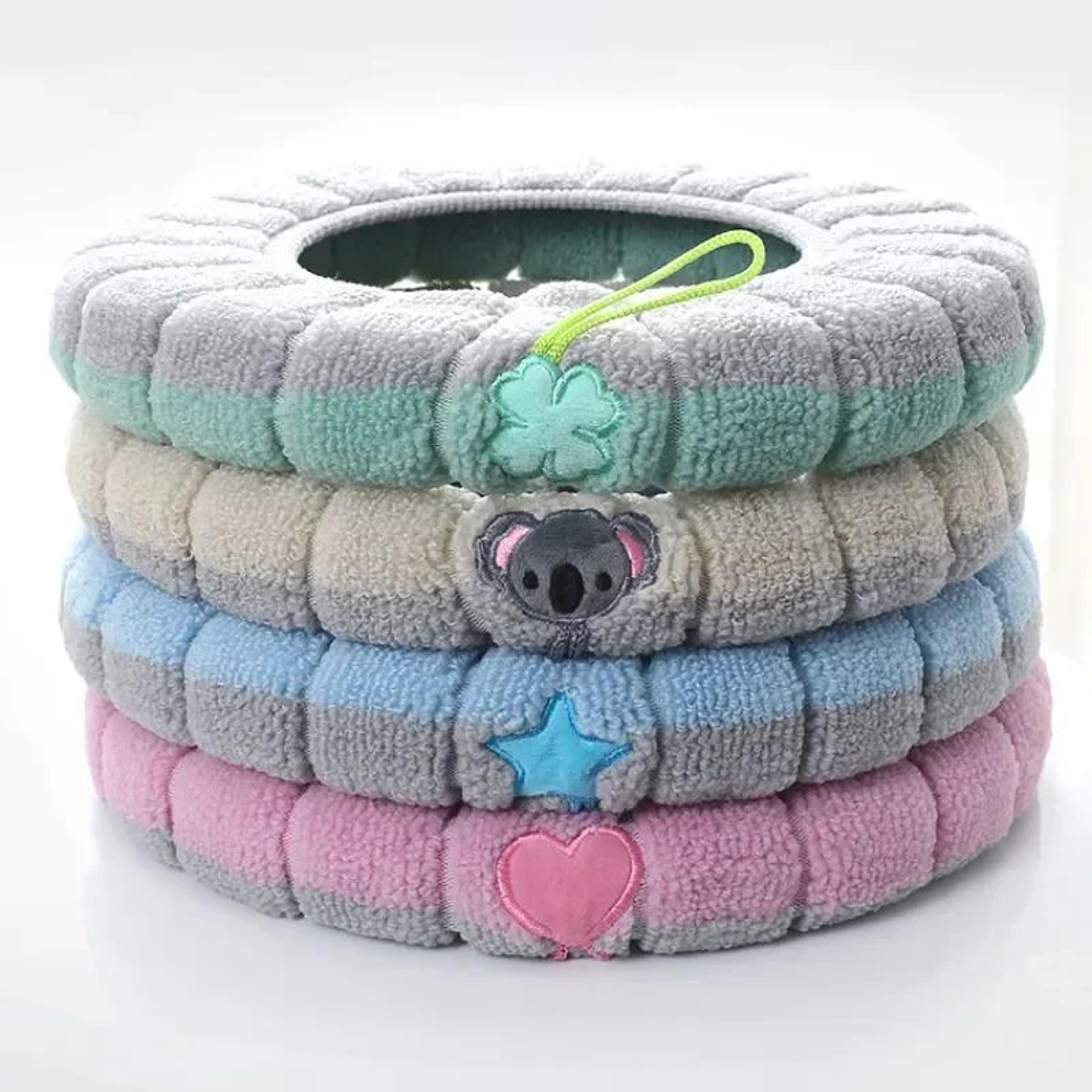 winter warm toilet seat cover cushion – thick soft washable bathroom closestool pad with handle