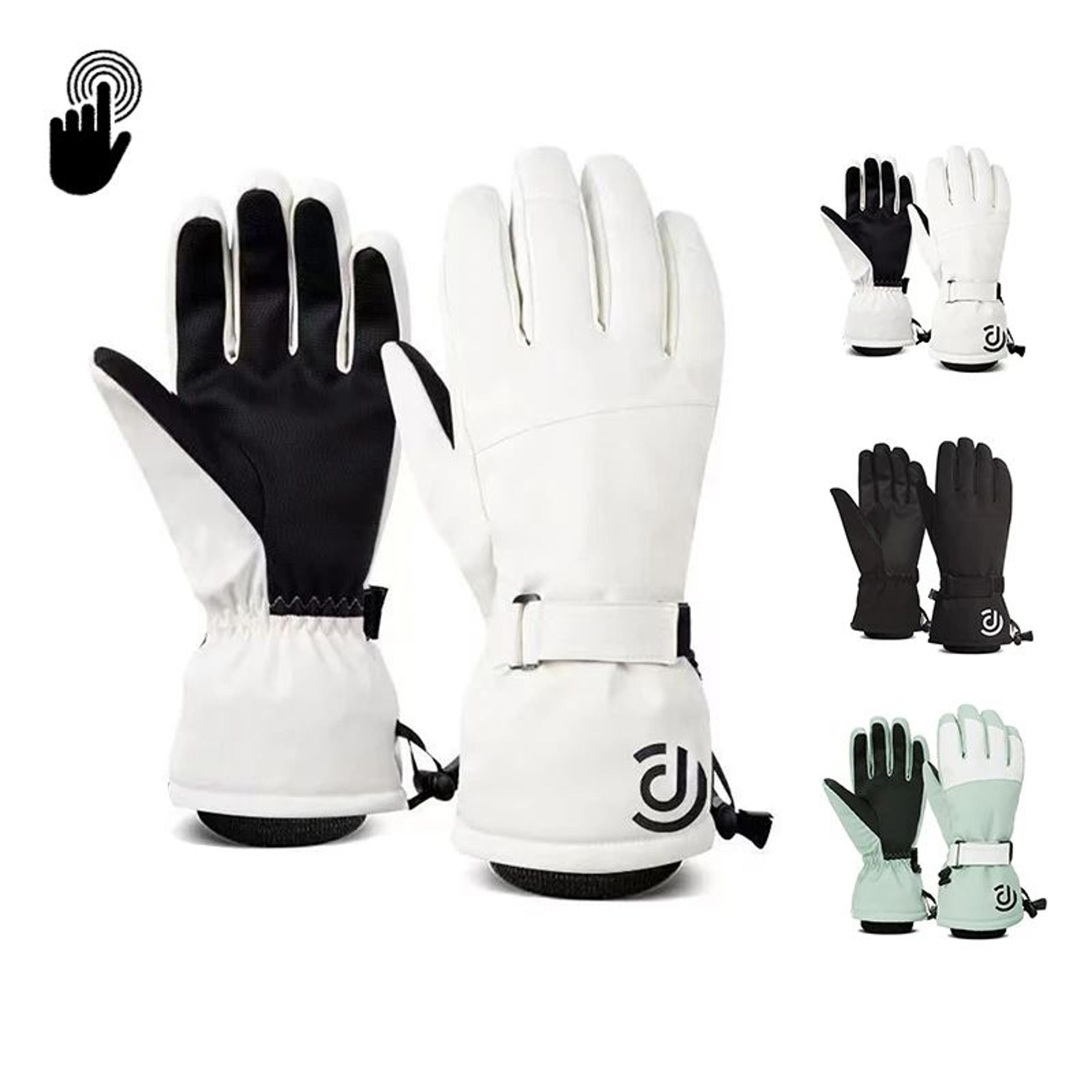winter waterproof ski gloves – windproof touchscreen fleece snowboard & cycling gloves for men & women
