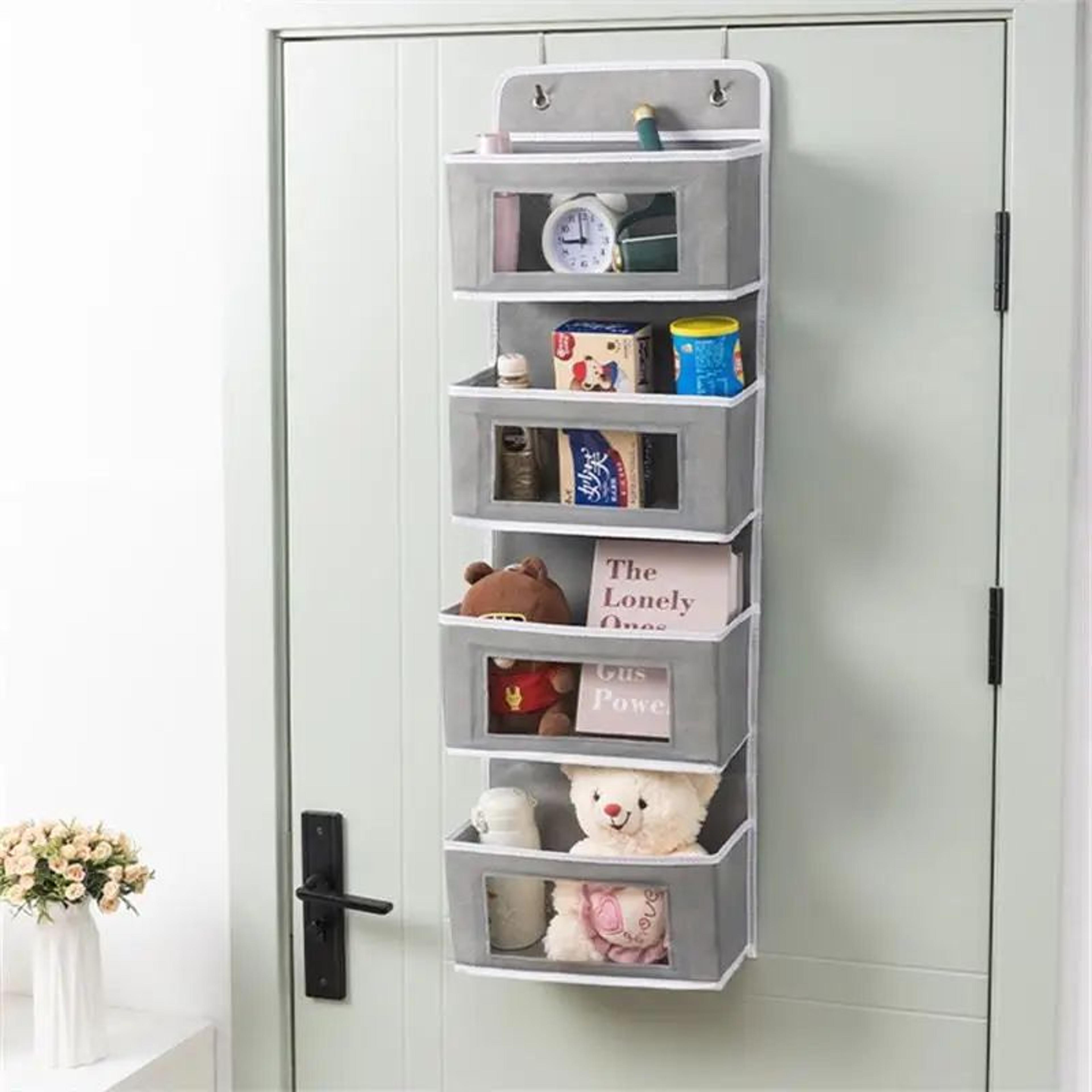 spacenest 4-tier over-the-door hanging organizer – fabric storage bag for underwear, socks & small items