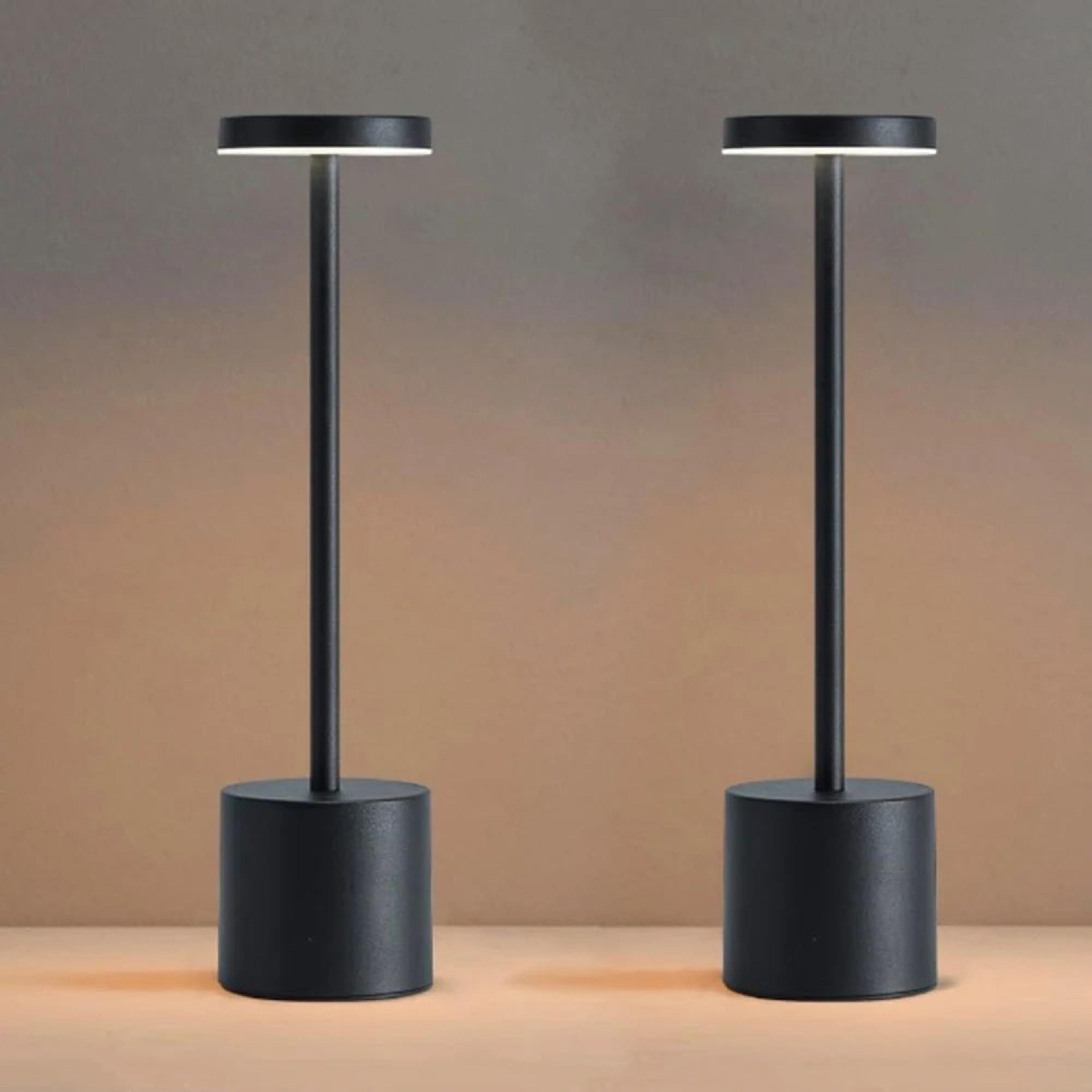 rechargeable cordless led table lamp – 3-color dimmable touch bedside lamp