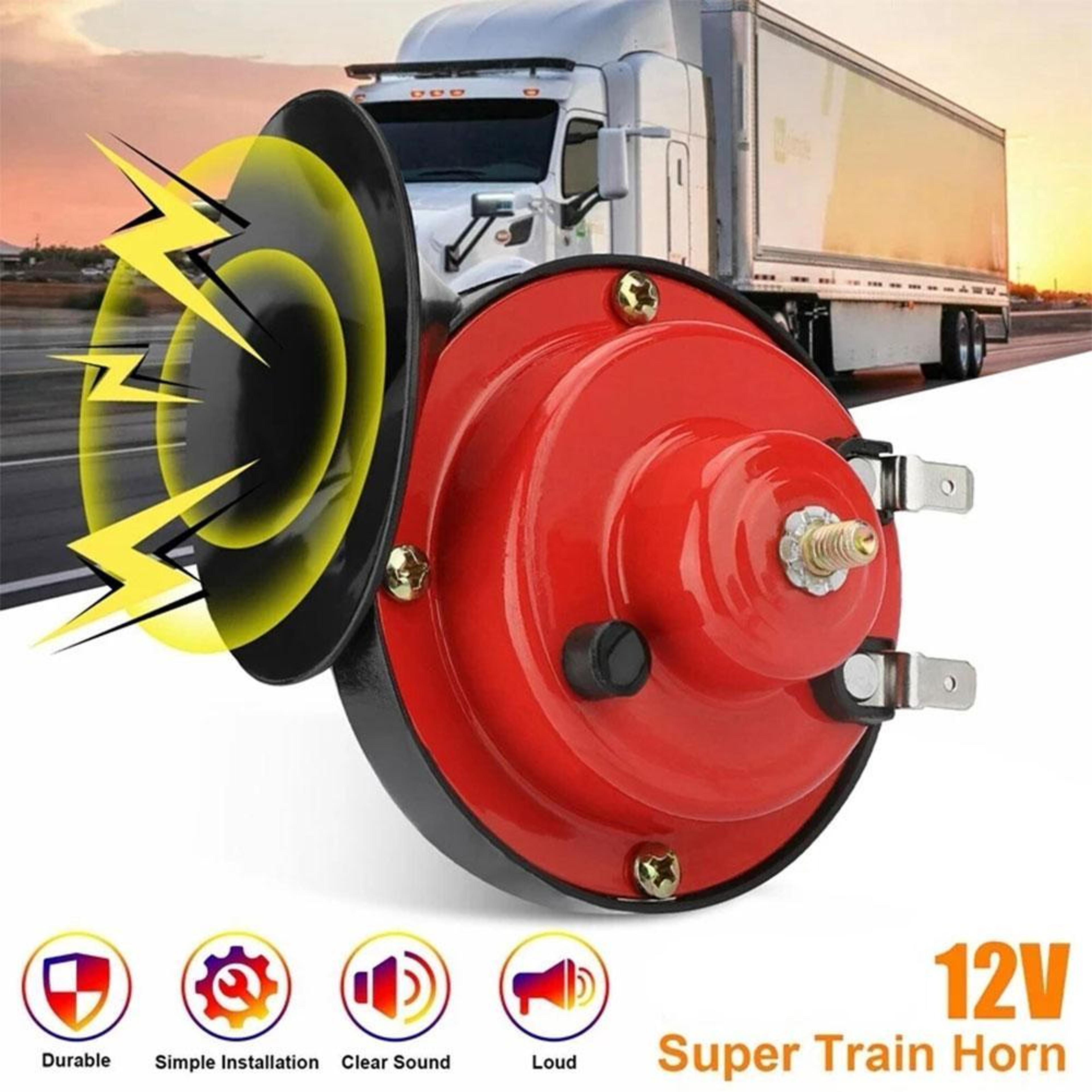 300db super train horn for cars and trucks, instant attention for safer driving