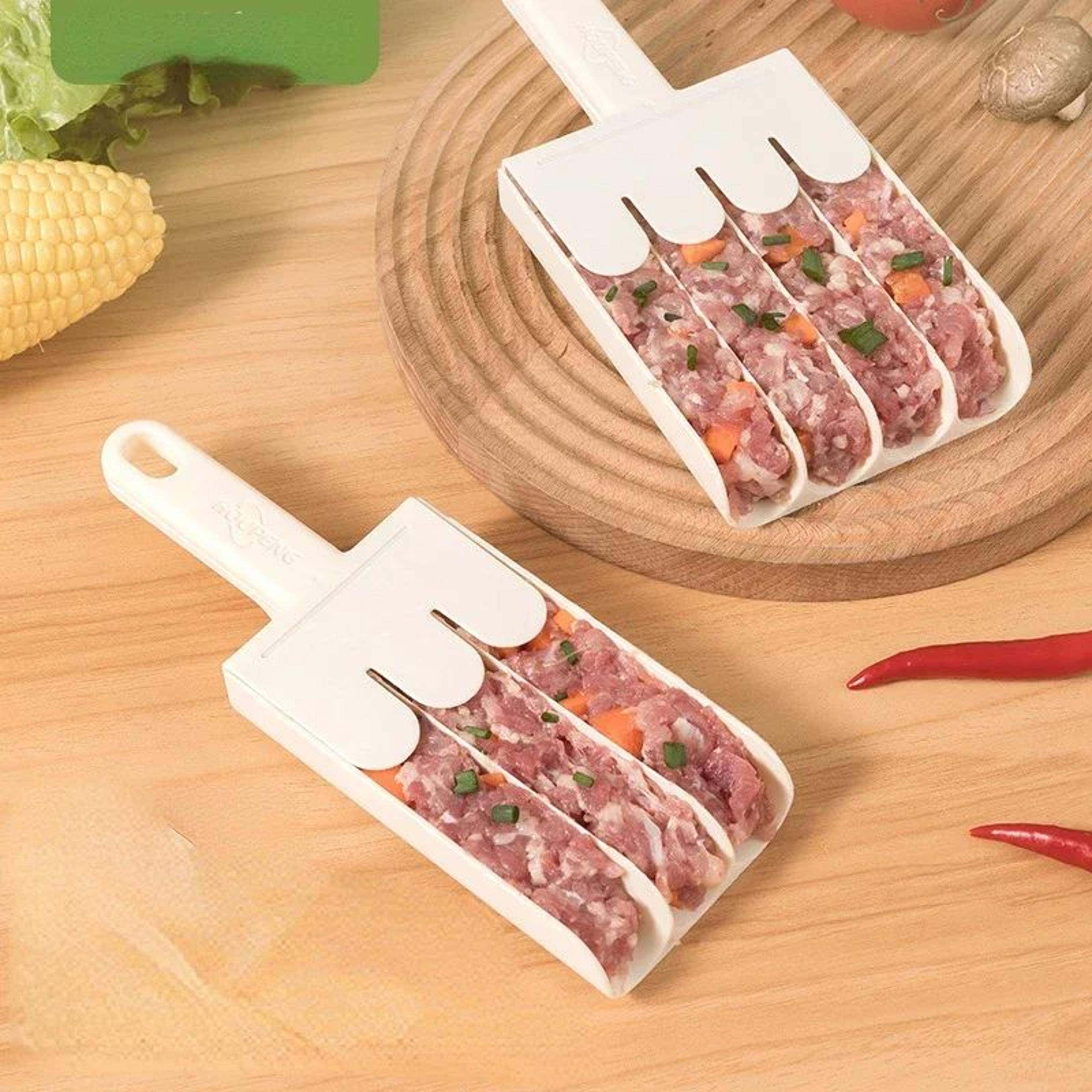manual meatball maker mold spoon set – easy diy meat & fish ball kitchen tool