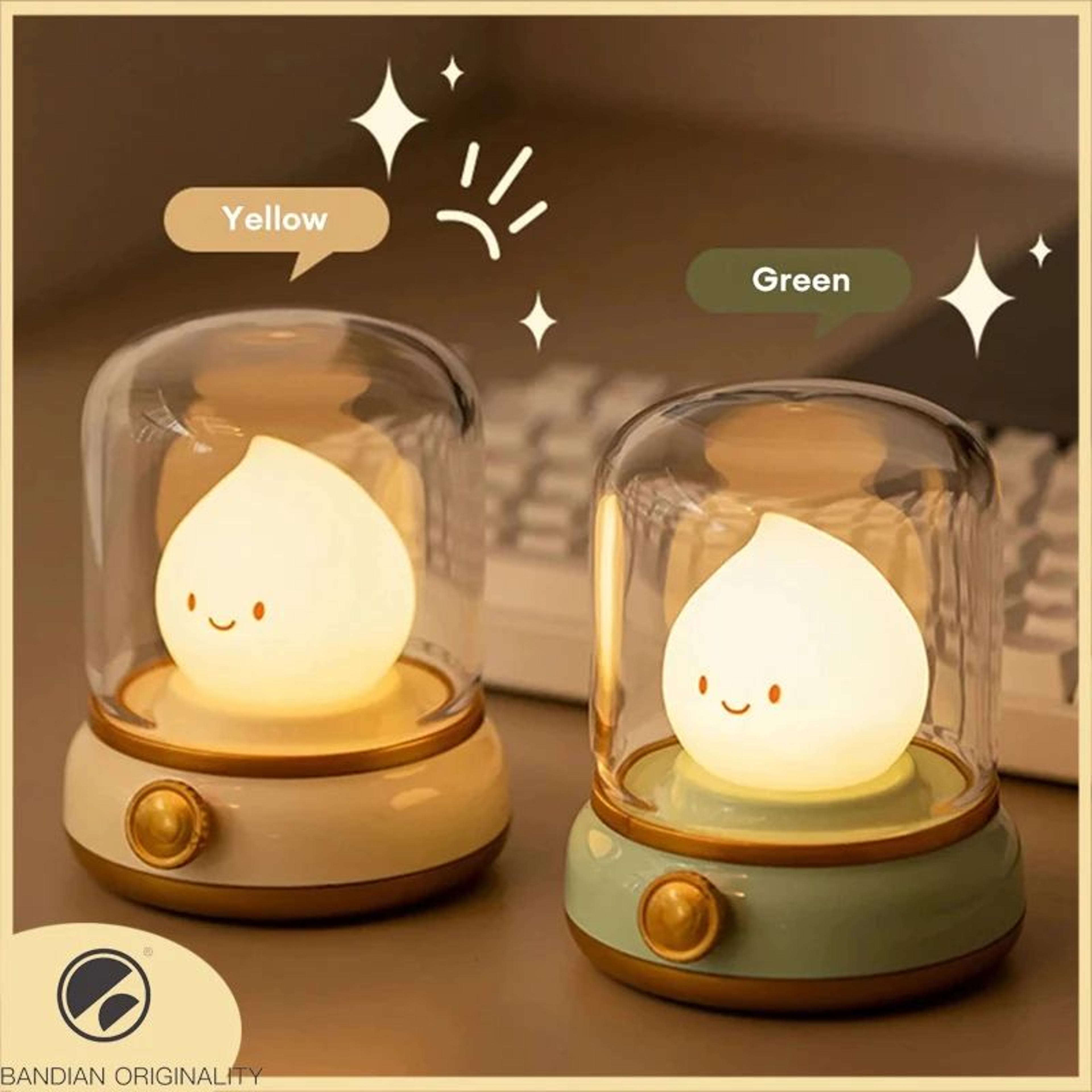 mini cartoon led night lamp – usb rechargeable cute desktop table light
