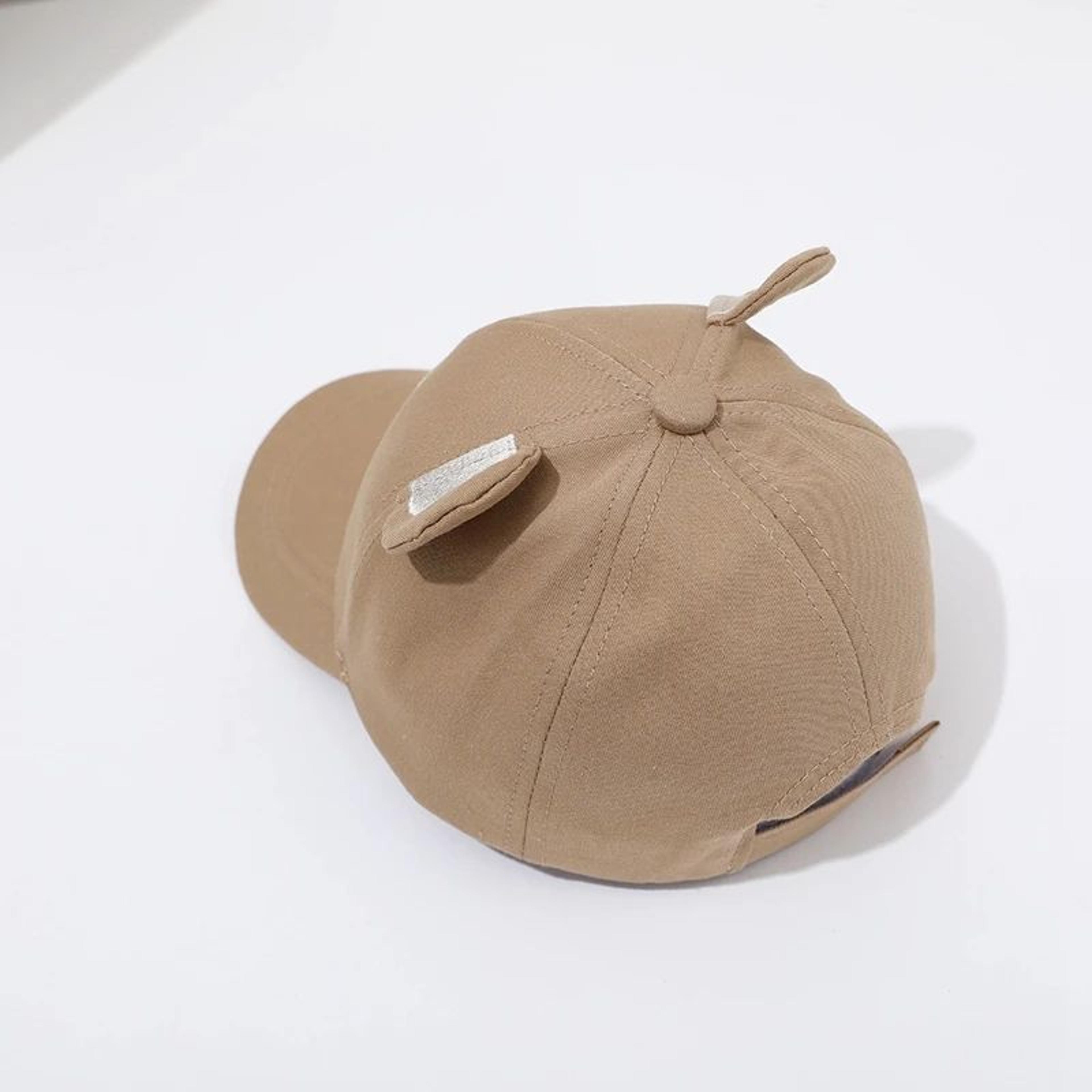 toddler bunny ear baseball cap – cute 3d animal sun hat for kids