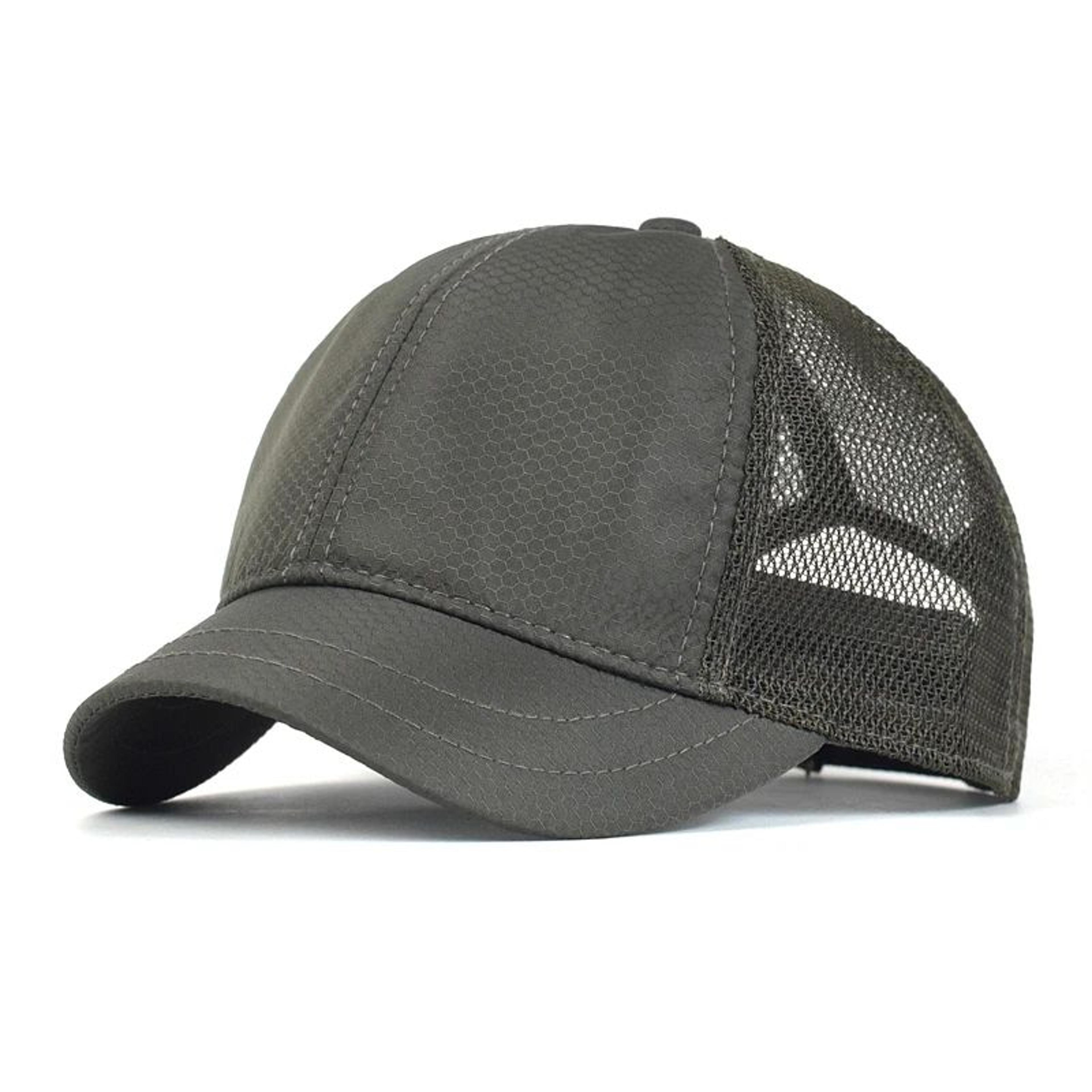summer mesh short brim baseball cap – breathable adjustable dad hat