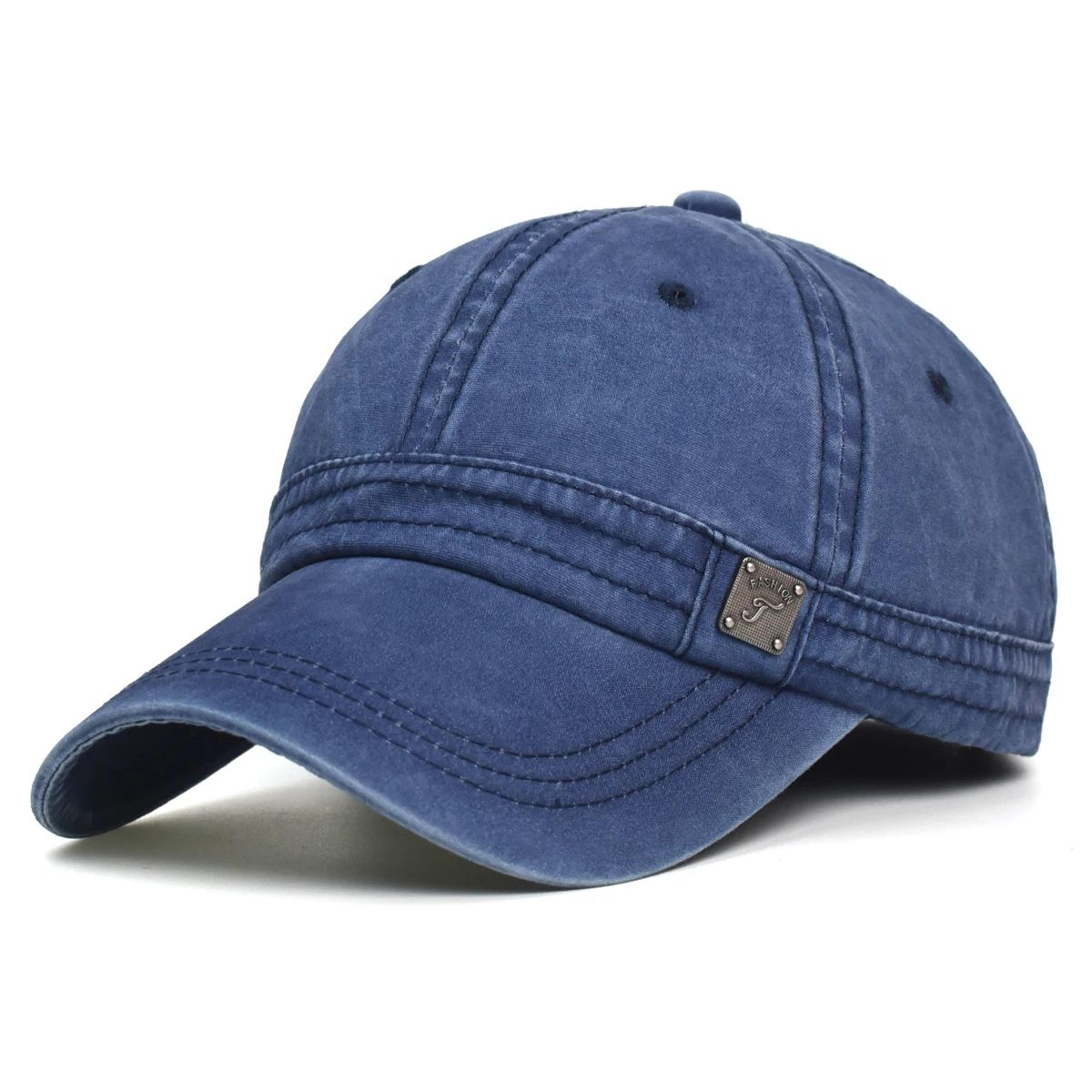 vintage washed cotton dad hat – adjustable low profile casual baseball cap
